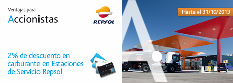 Ventajas para accionistas Repsol