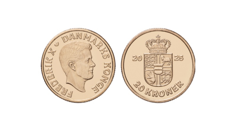 Anvers i revers de moneda de 20 corones