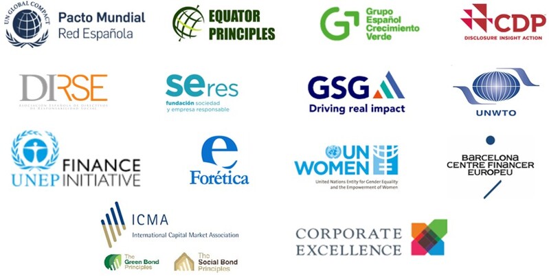 Logos of the entities with which different initiatives have been developed