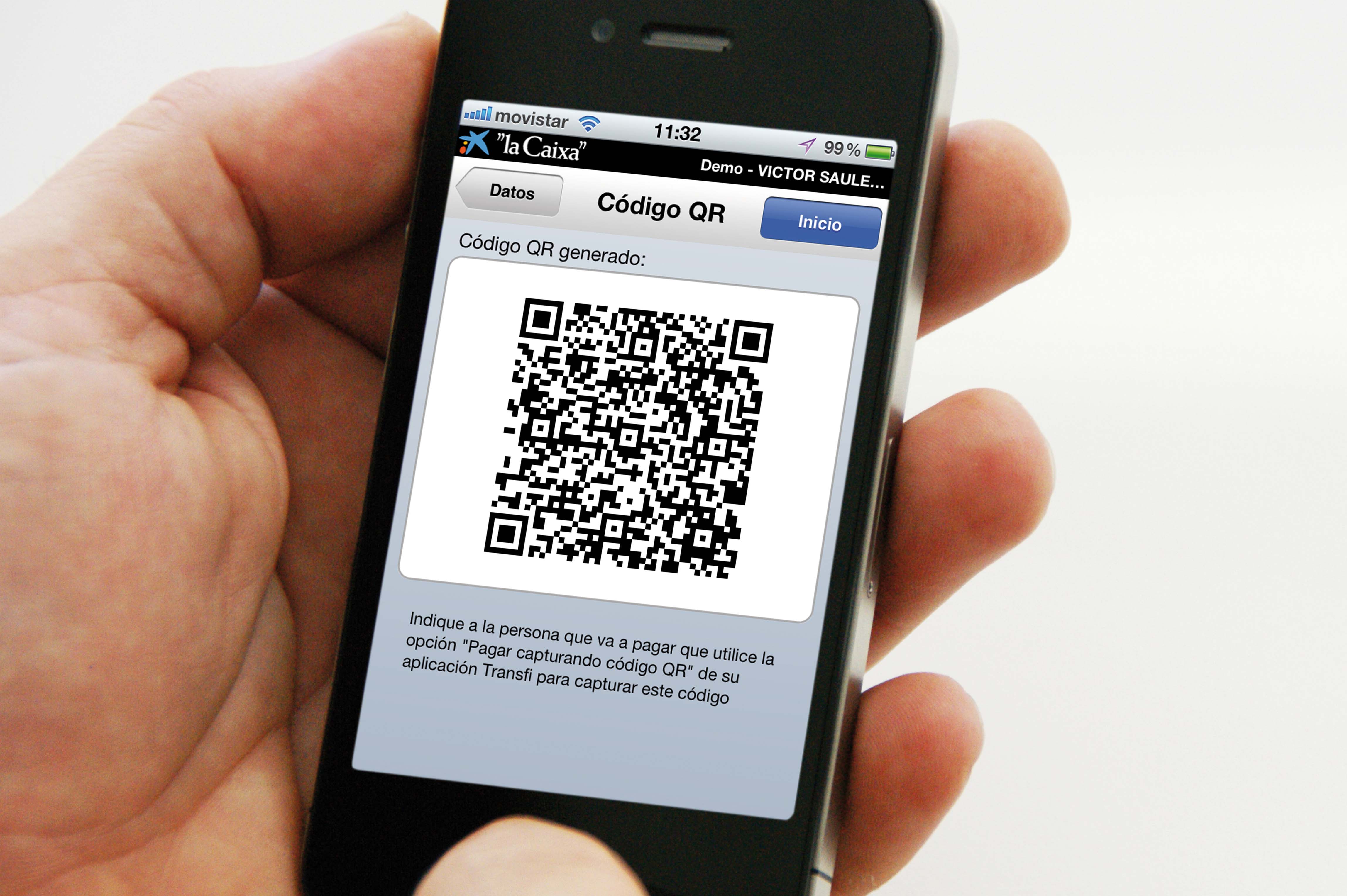 la Caixa llança una aplicació  per a pagaments de persona a persona  mitjançant codis QR
