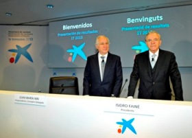CaixaBank obtains attributable net profits of 335 million euros and completes the integration of Banca Cívica and Banco de Valencia