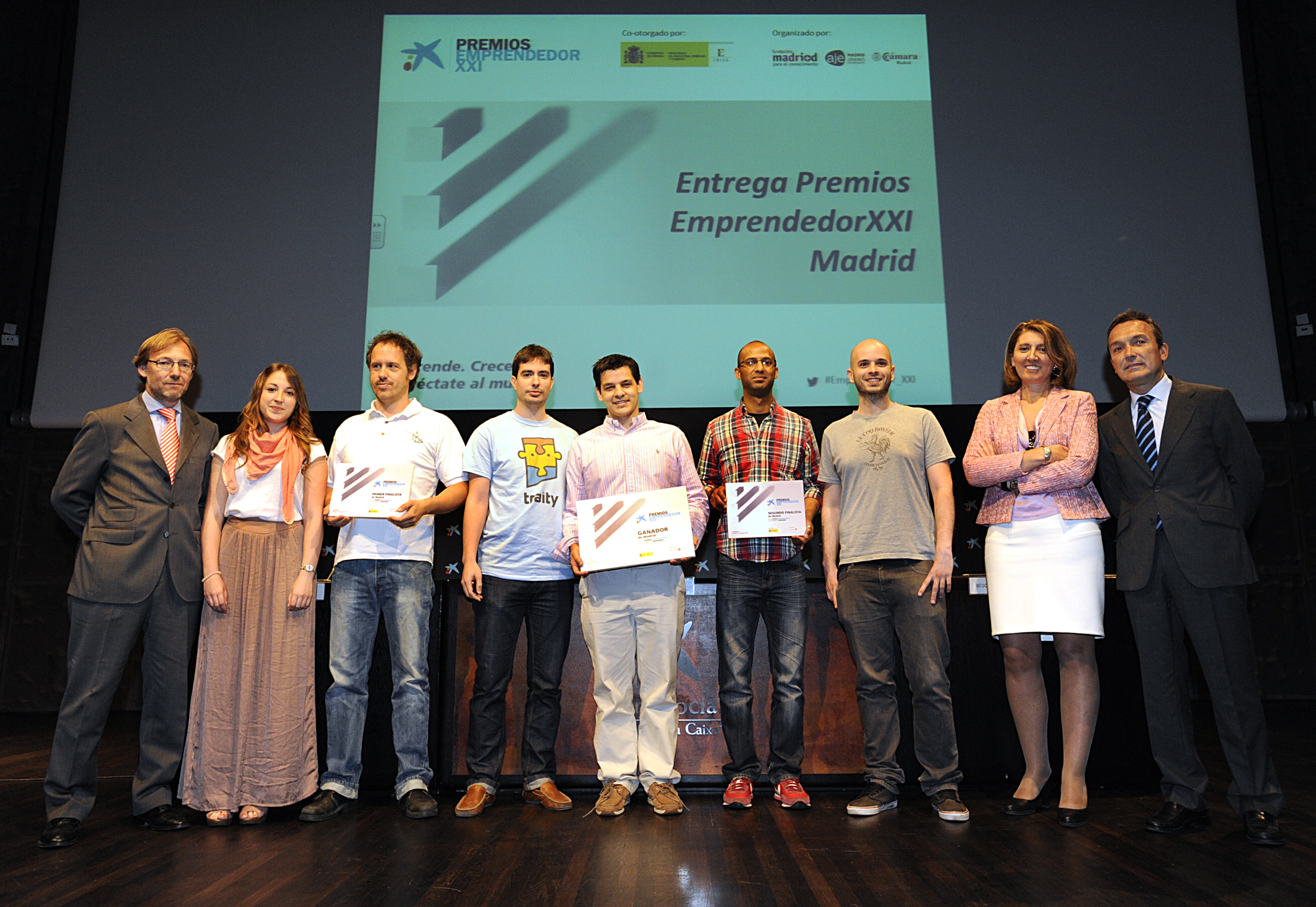 La empresa Traity.com gana la edición 2013 de los Premios EmprendedorXXI en Madrid