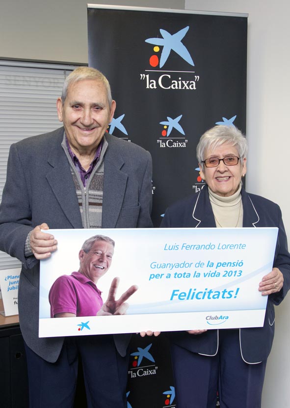 Un cliente de Cardedeu (Barcelona) es el ganador de una pensión para toda la vida sorteada por "la Caixa"