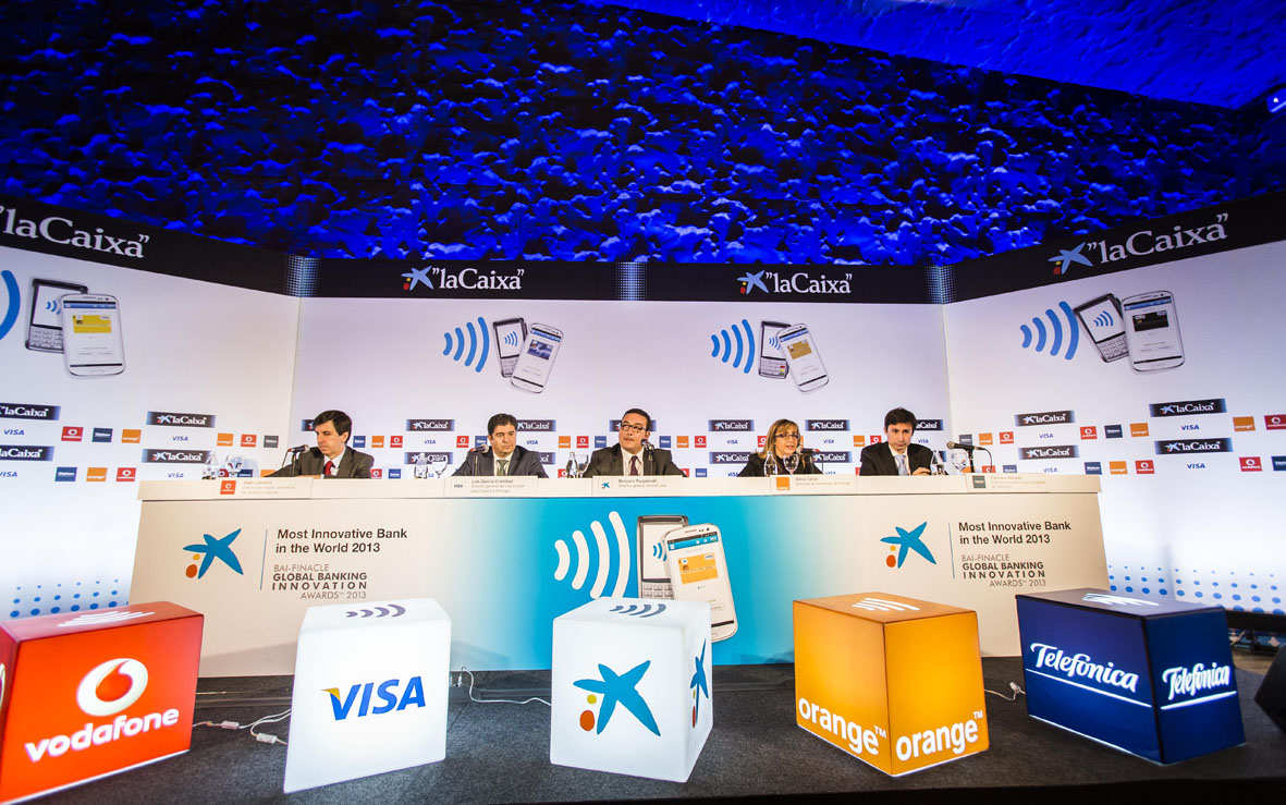 la Caixa inicia el mayor lanzamiento comercial de Europa del pago con móvil NFC con el apoyo de Telefónica, Vodafone,  Orange y Visa Europe