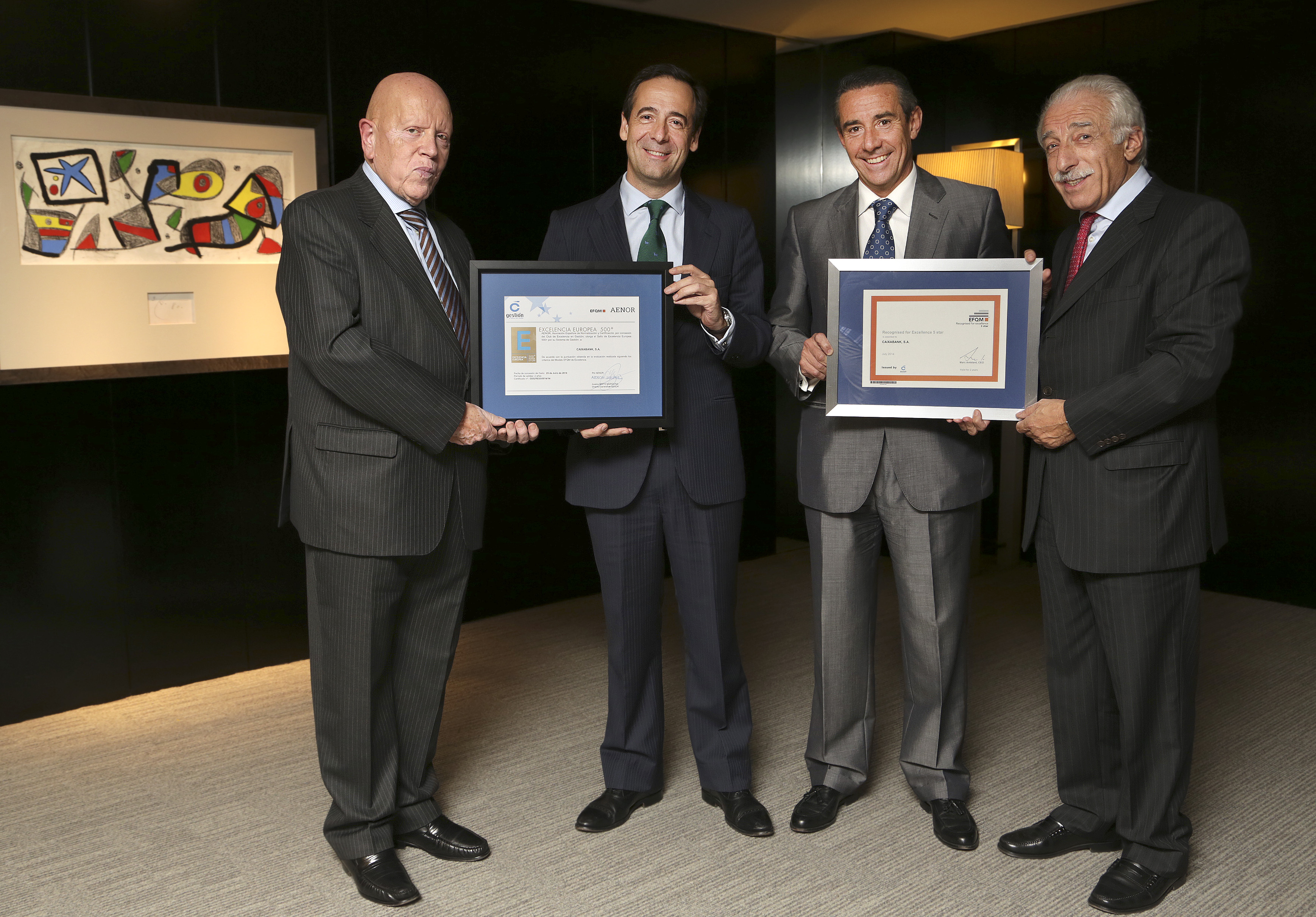 CaixaBank alcanza el Sello de Excelencia Europea EFQM con más de 600 puntos por su modelo de gestión