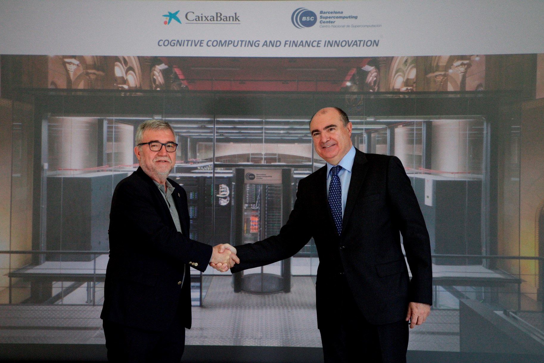 CaixaBank y el Barcelona Supercomputing Center investigarán la aplicación de la computación cognitiva a la innovación financiera