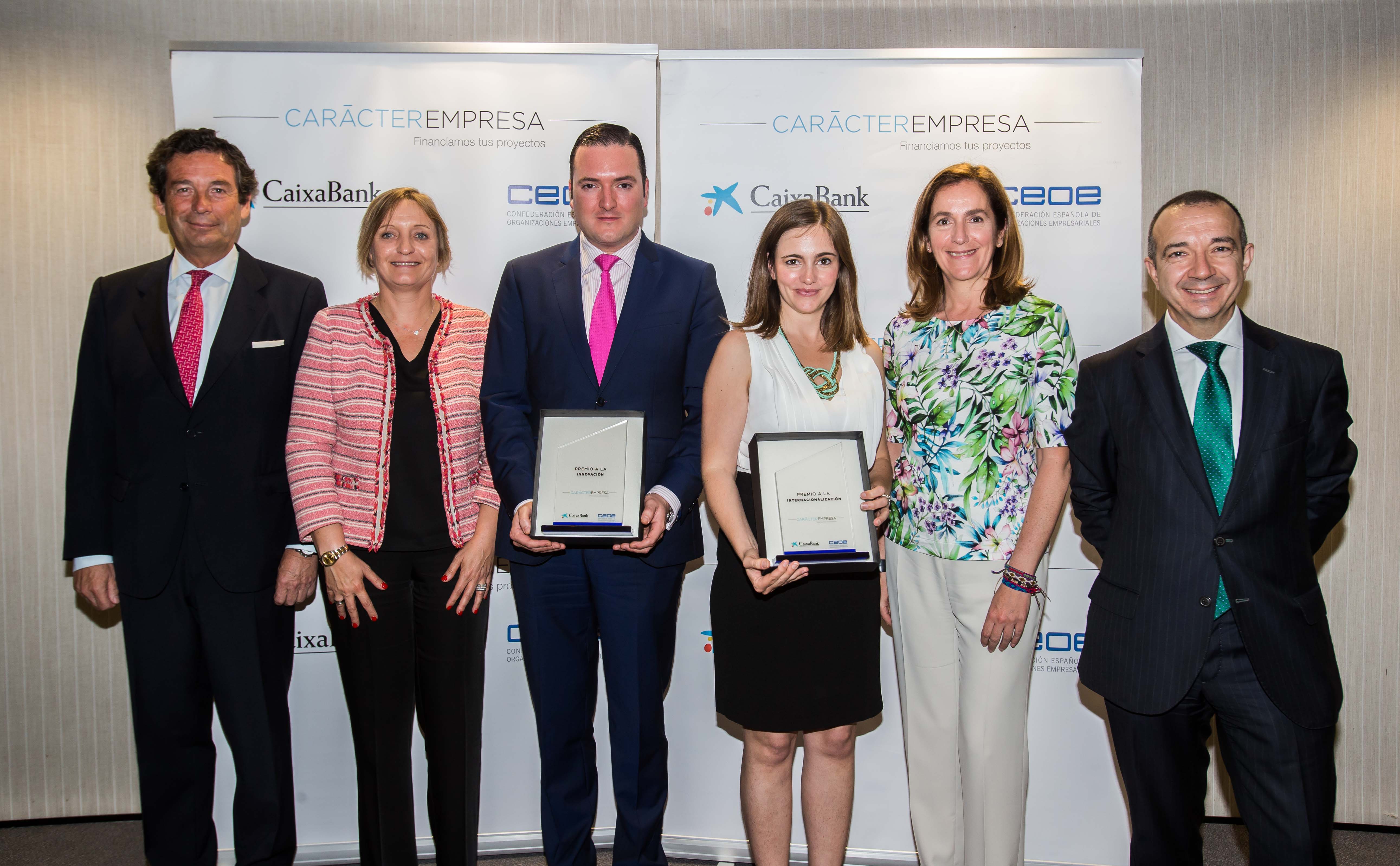 CaixaBank y la CEOE galardonan a AJUSA y Libelium con los premios CarácterEmpresa