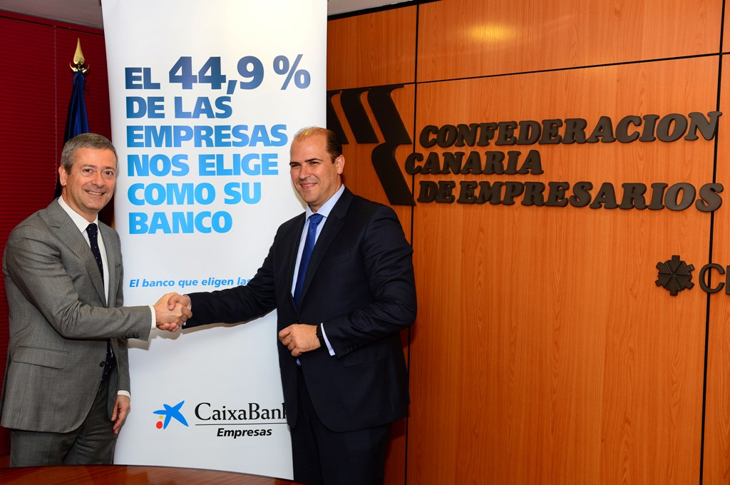 CaixaBank y la CCE renuevan su convenio de colaboración para la financiación a empresas canarias  