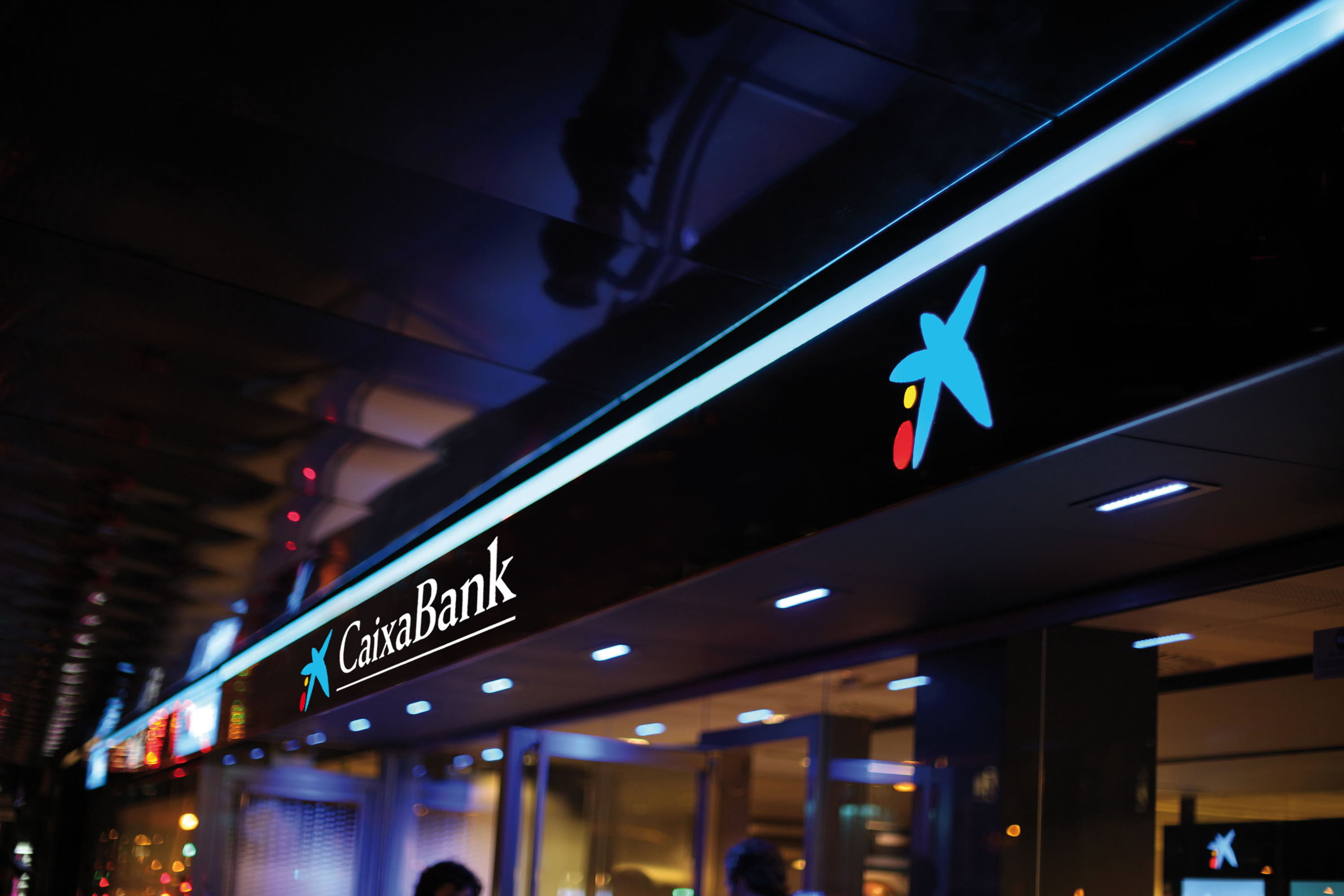 CaixaBank, de noche