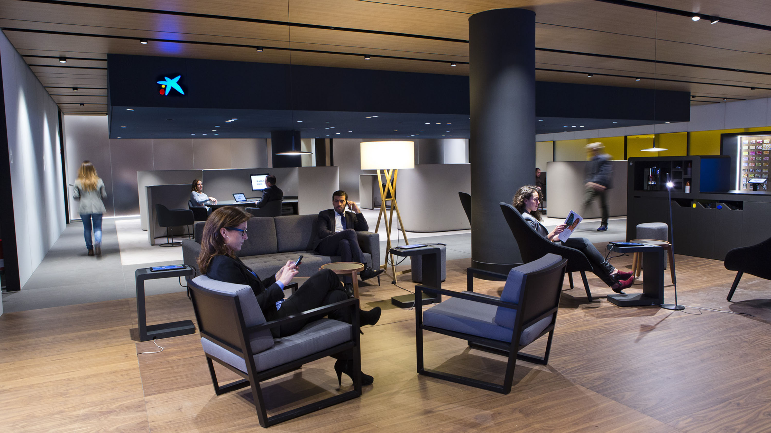 CaixaBank branch interior