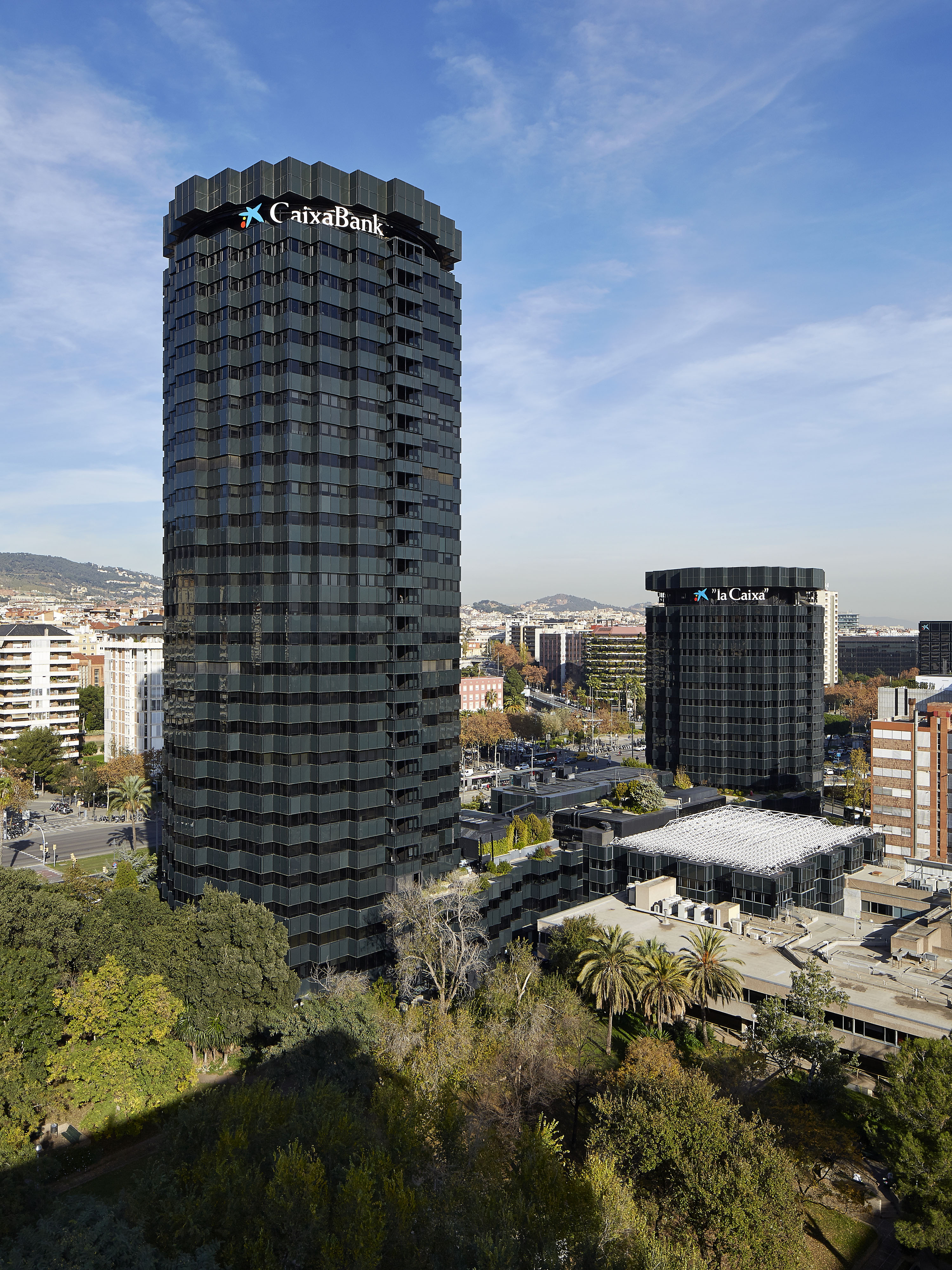 CaixaBank Corporate building in Barcelona.