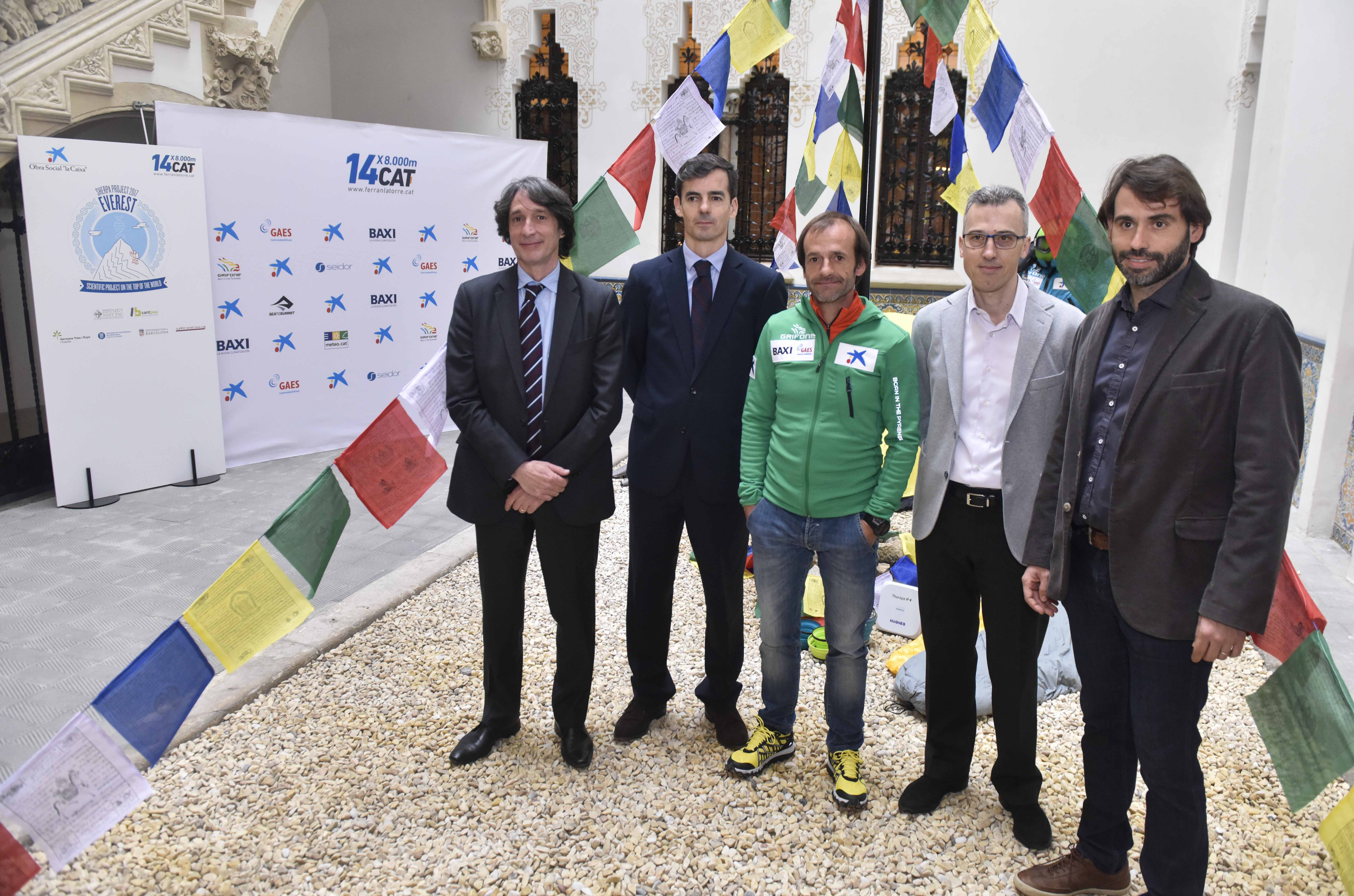 Presentación de la expedición de Ferran Latorre para coronar el Everest
