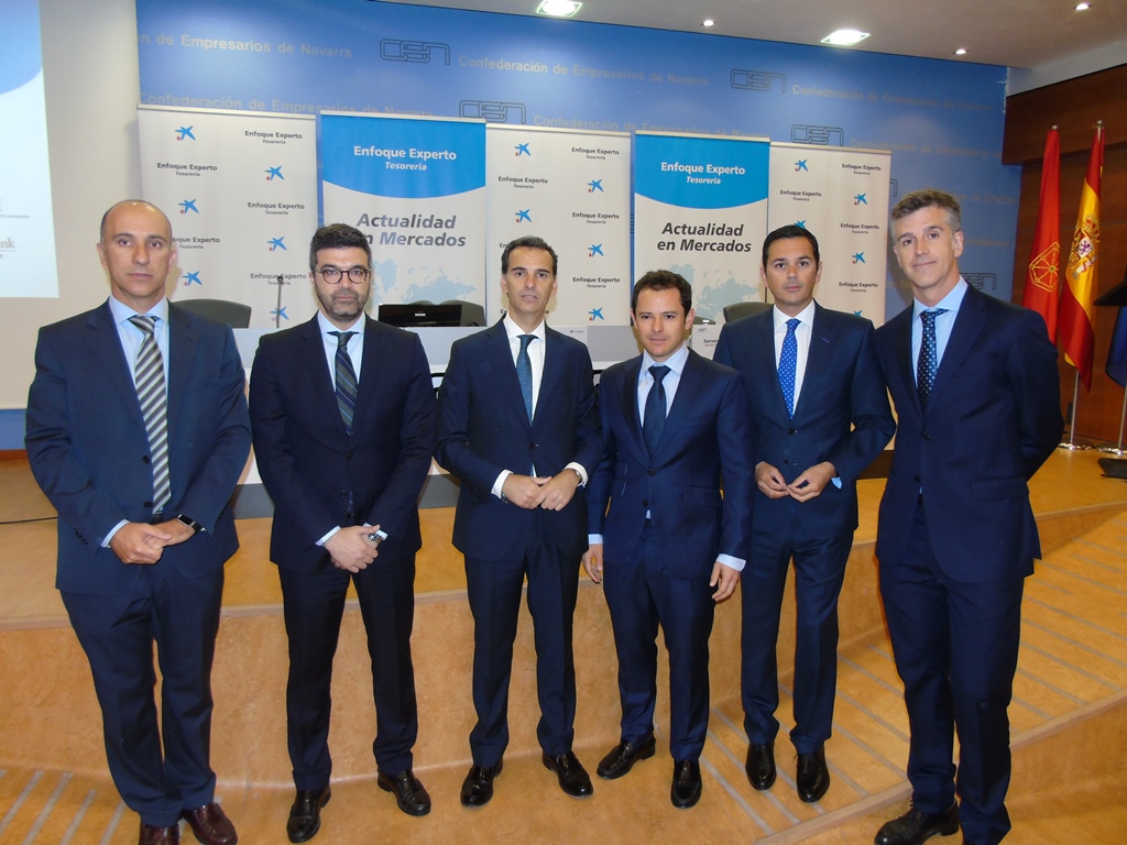 D’esquerra a dreta, Josep Mª Guivernau, Martí Dalmases, José Luis Larríu, Eugenio Tubio, Sameer Samham i Raúl Gallardo.