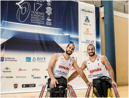 Alejandro y Pablo Zarzuela jugadores de la selección española de baloncesto en silla de ruedas