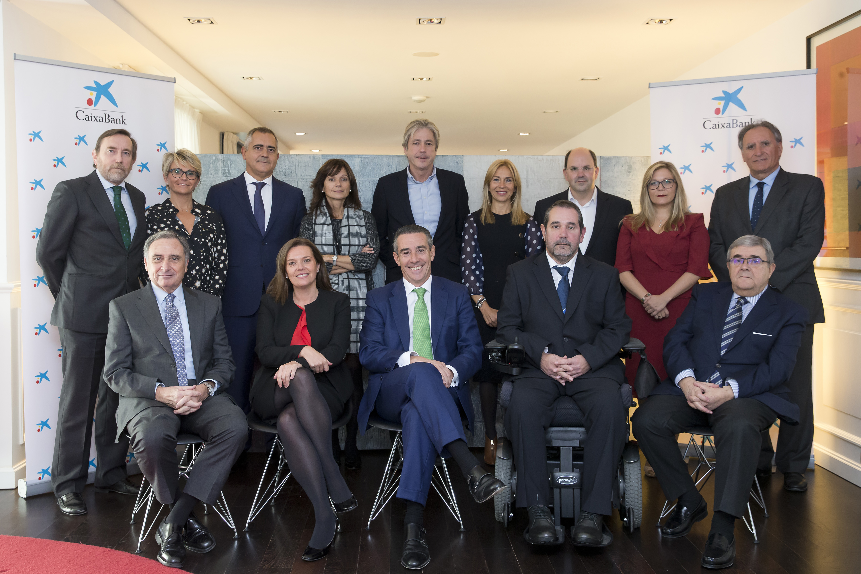 Miembros del Consejo Asesor Territorial de CaixaBank en Navarra