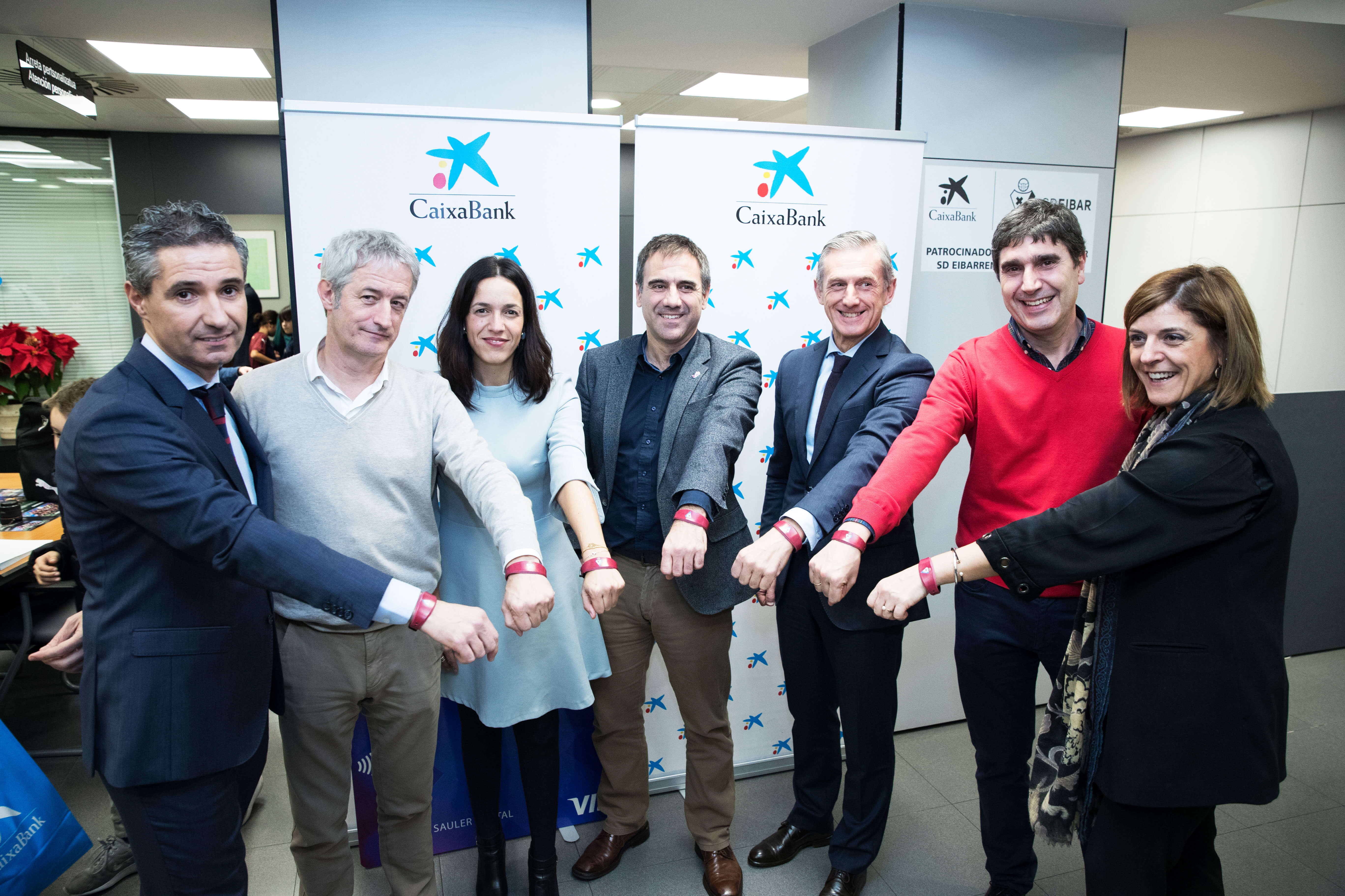 Tematización de la oficina de CaixaBank en Eibar
