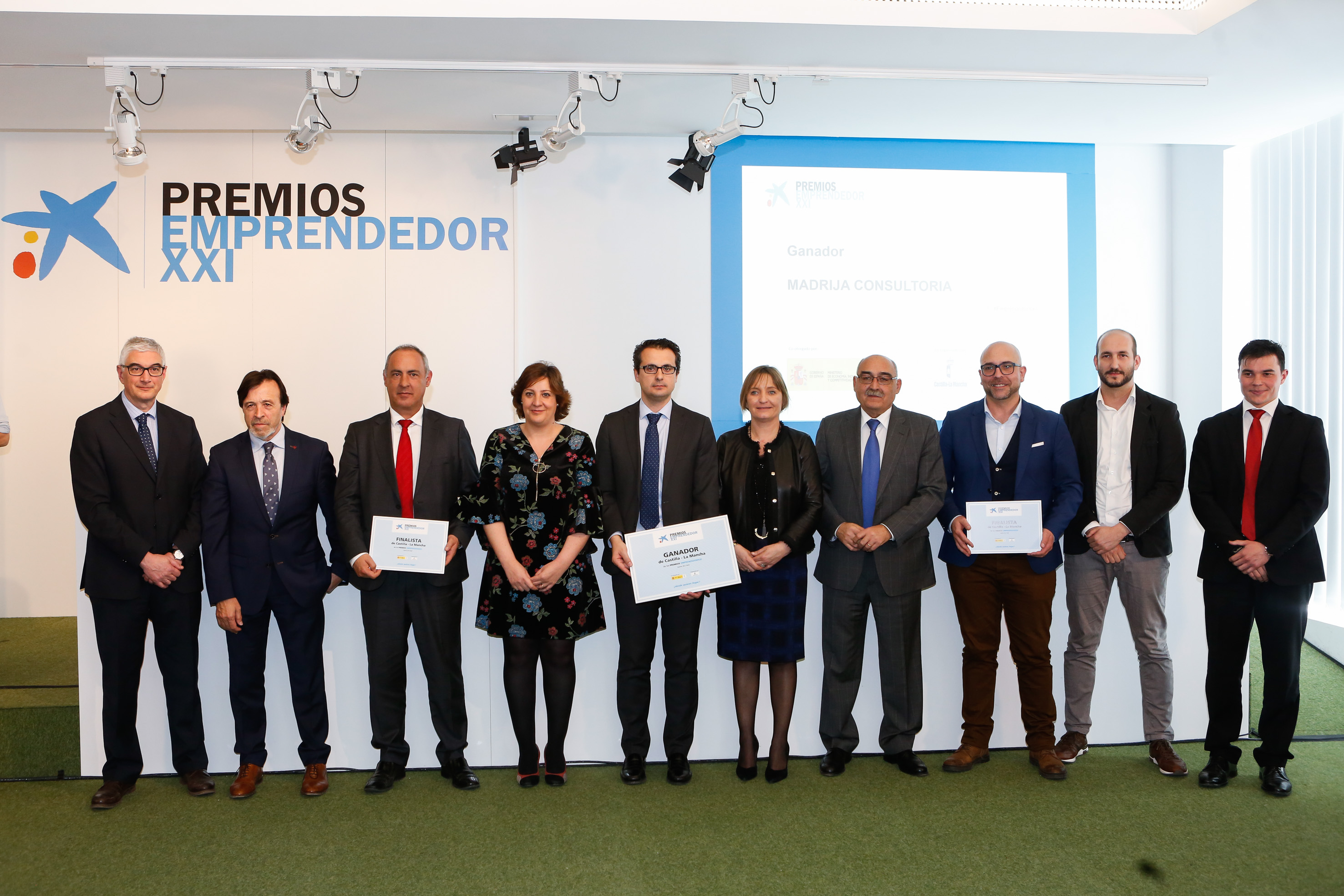 Ganador y finalistas de los Premios EmprendedorXXI en Castilla –La Mancha