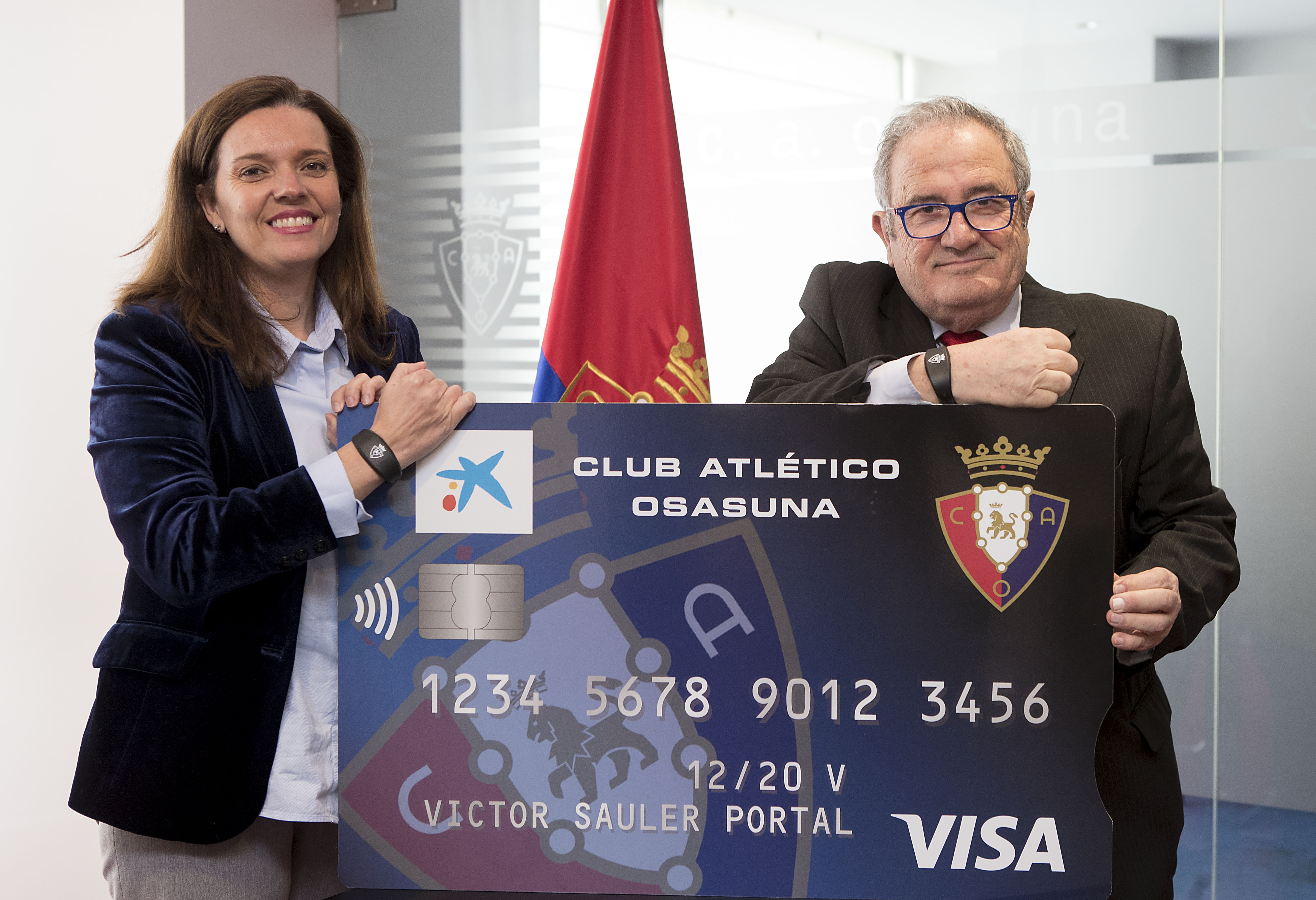 Presentación acuerdo de renovación del patrocinio CaixaBank con el Club Atlético Osasuna