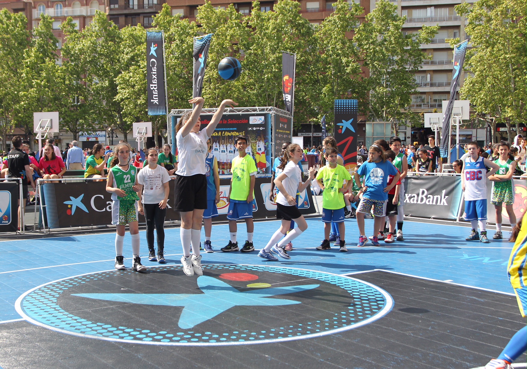 Segona parada del Plaza 3x3 CaixaBank 2018 a Logronyo 
