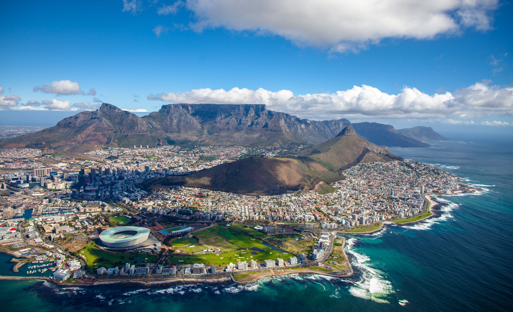 Vista aèria de la ciutat sud-africana Cape Town
