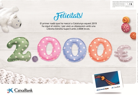 Xec primer nadó de CaixaBank