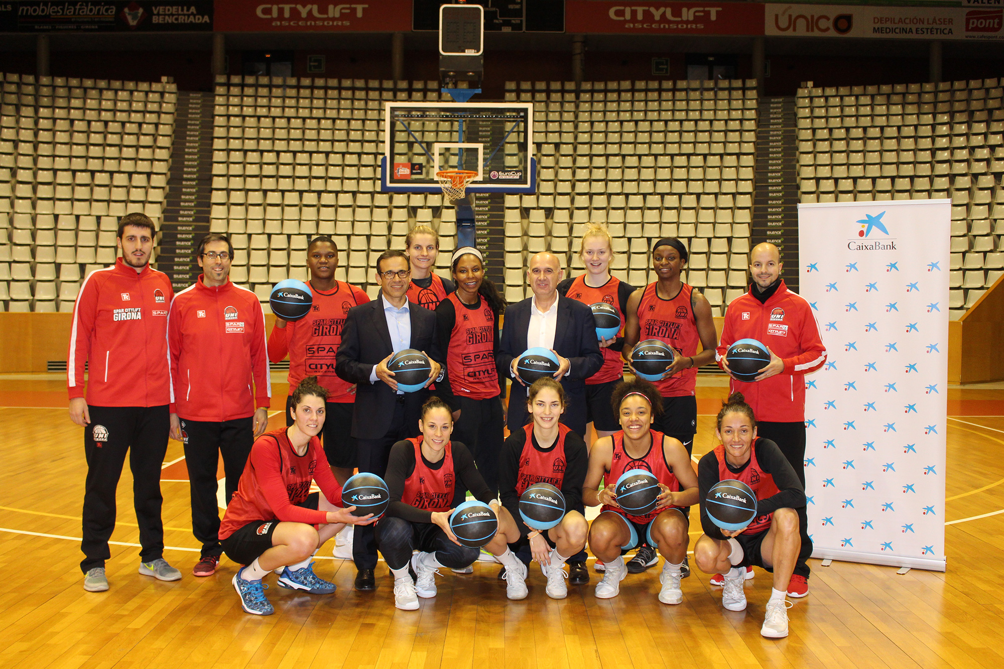 CaixaBank renueva el acuerdo de patrocinio con el Spar Citylift Girona