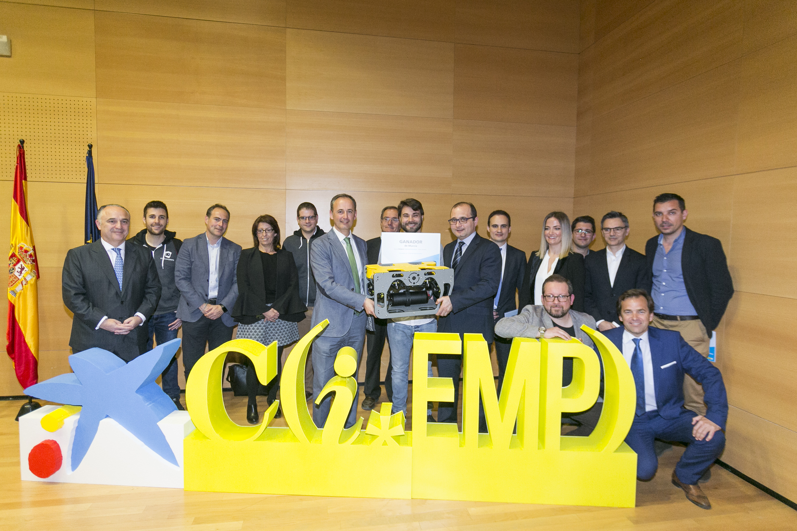 Ganador y finalistas de los Premios EmprendedorXXI en Murcia