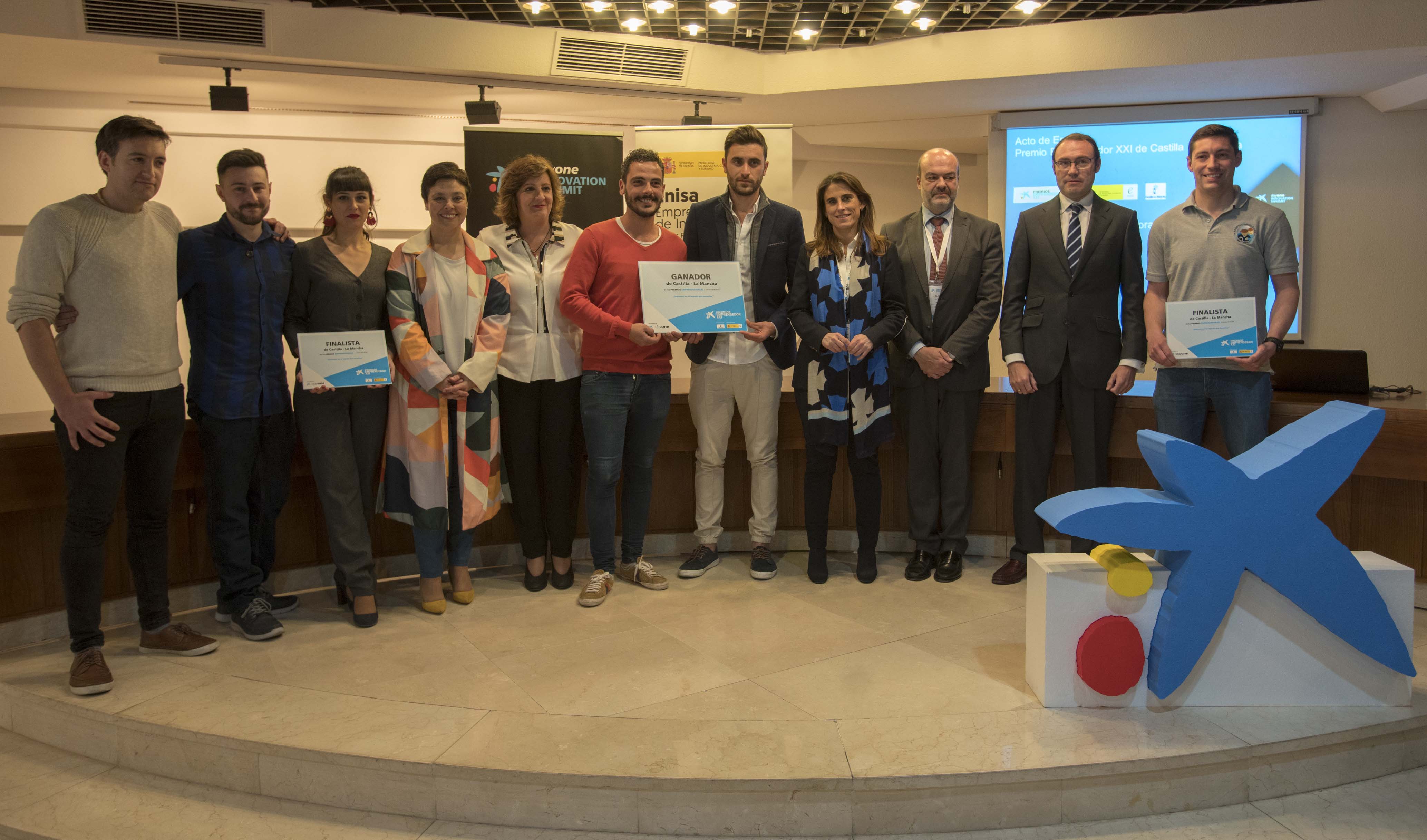 Guanyador i finalistes dels Premis EmprenedorXXI a Castella-la Manxa