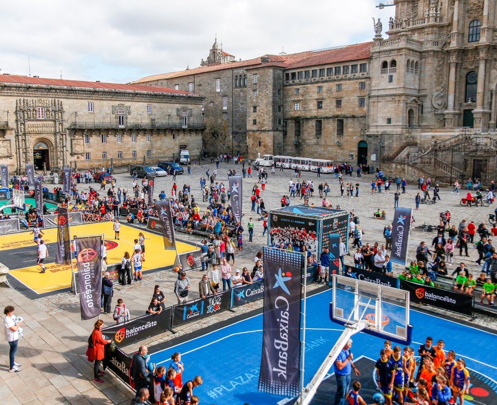 Séptima parada Plaza 3x3 CaixaBank 2019 en Santiago de Compostela