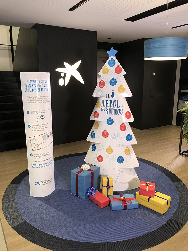 El árbol de los sueños de CaixaBank.