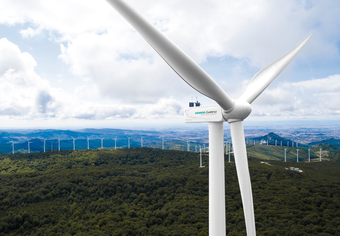 Parque eólico de Siemens Gamesa.