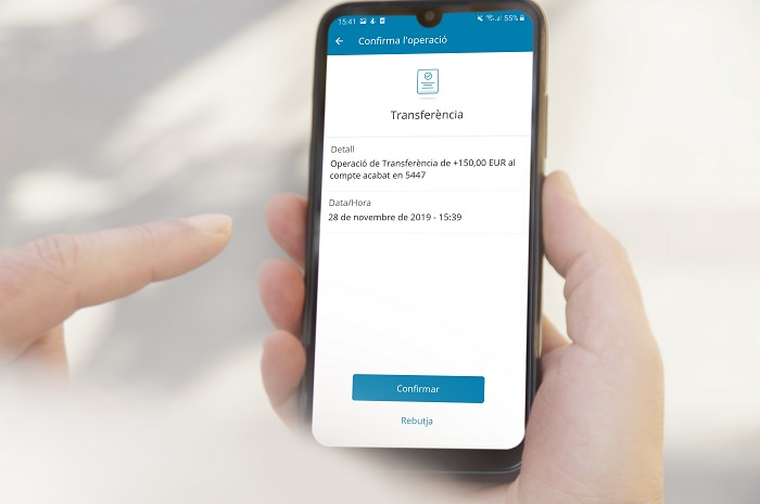 Aplicació CaixaBank Sign per validar operacions