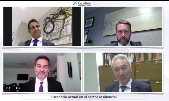 Ponentes del webinar organizado por CaixaBank Real Estate & Homes.
