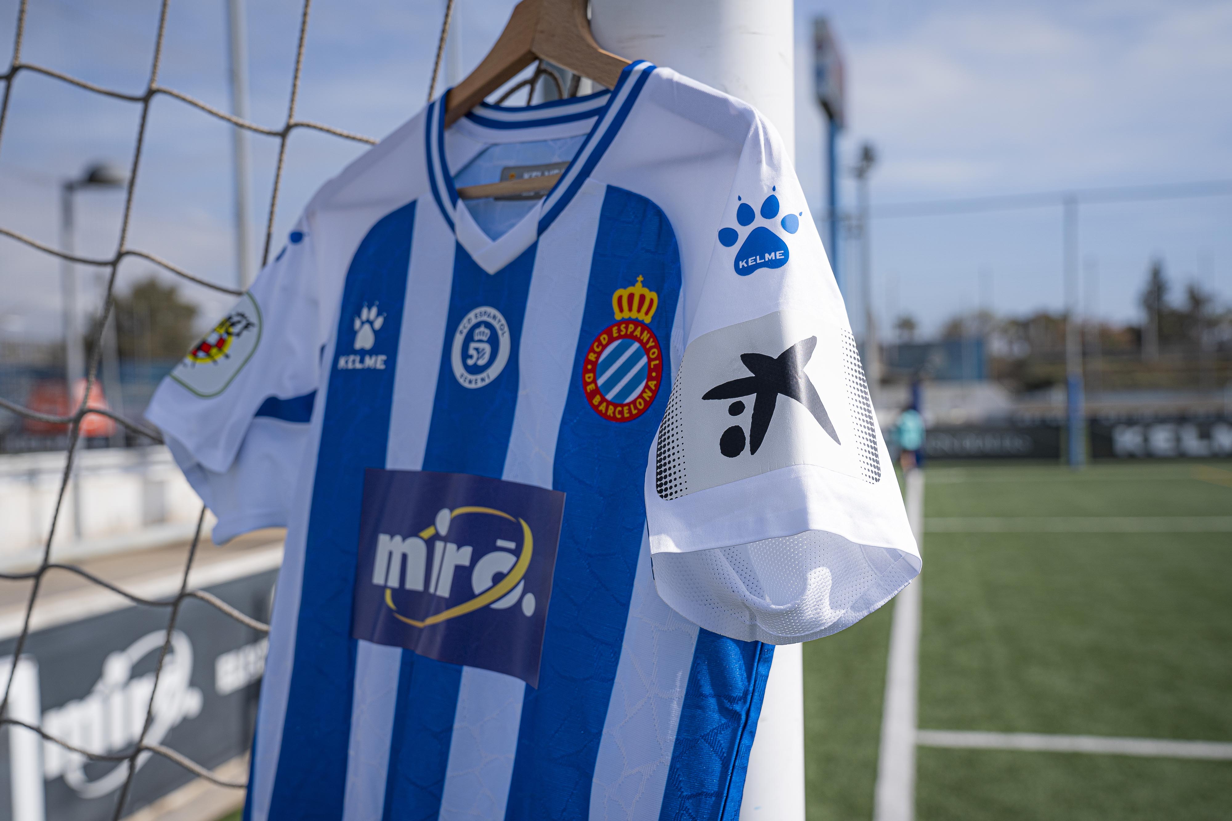 Camiseta conmemorativa del 50 aniversario de la sección del RCD Espanyol femenino