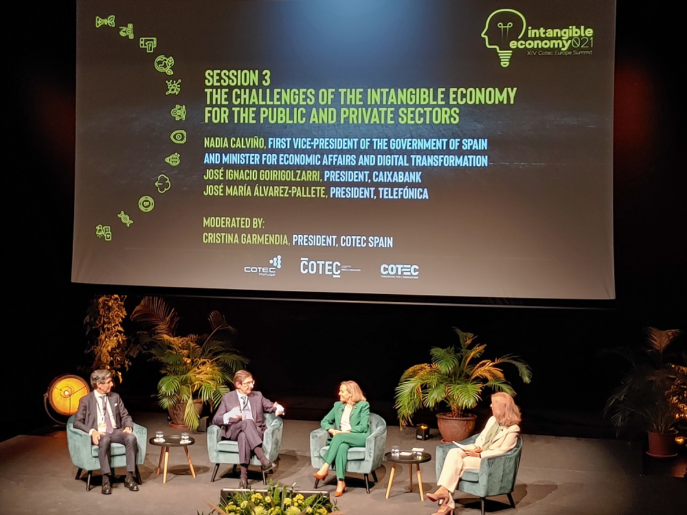 El presidente de CaixaBank, José Ignacio Goirigolzarri, ha participado hoy en la XIV Cumbre Cotec Europa