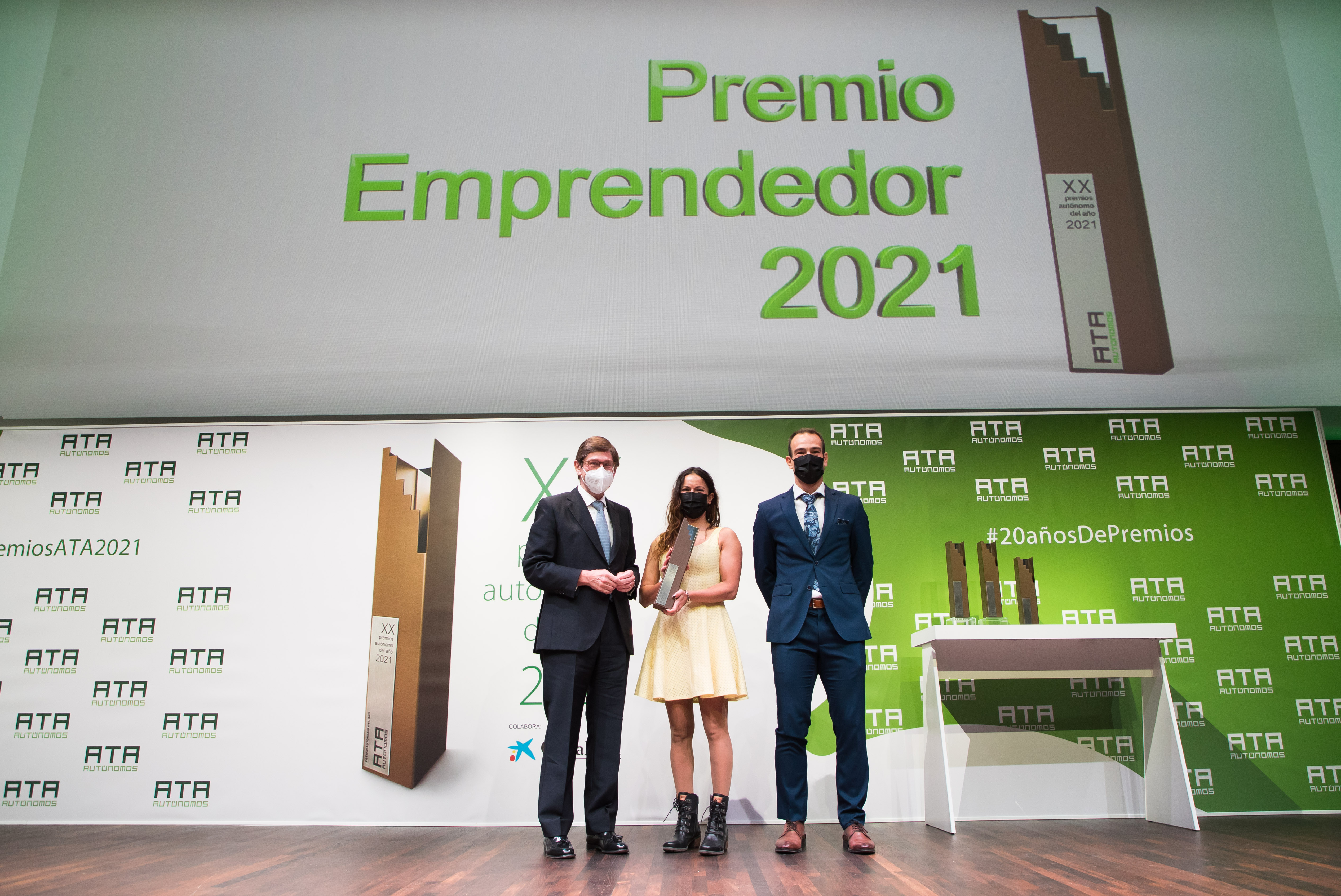 José Ignacio Goirigolzarri, presidente de CaixaBank, en la entrega de los premios ATA