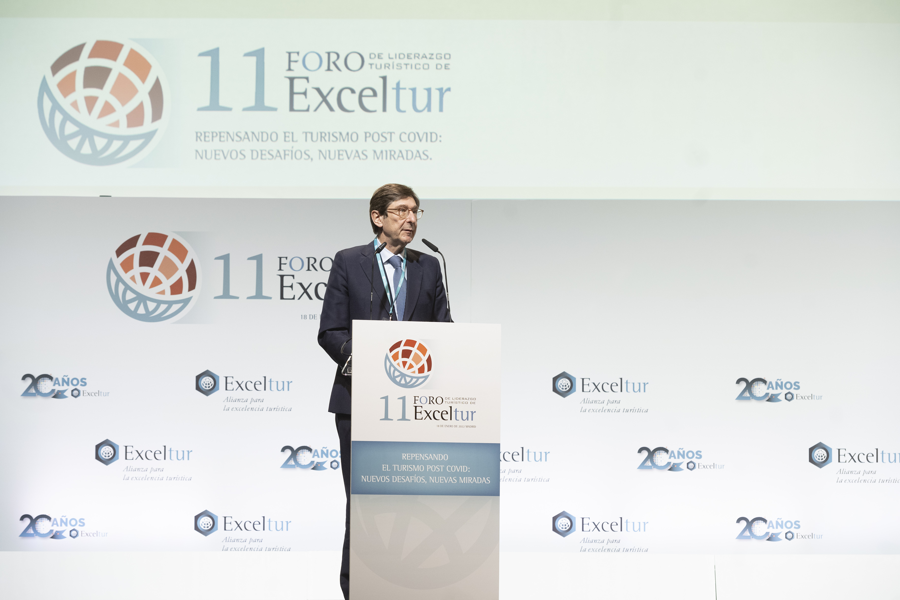 José Ignacio Goirigolzarri, presidente de CaixaBank, en el XI Foro de Liderazgo Turístico de Exceltur
