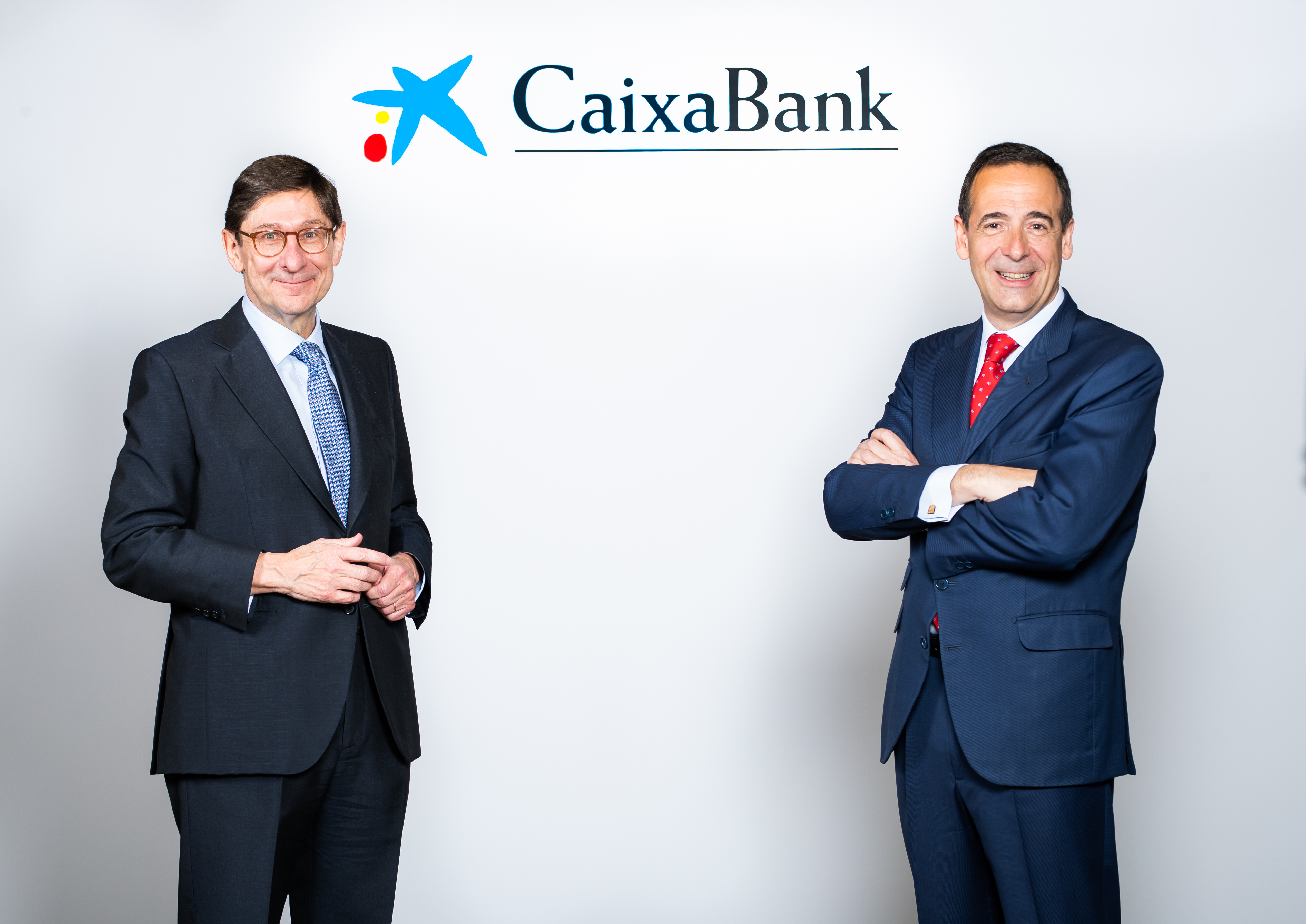 El presidente de CaixaBank, José Ignacio Goirigolzarri, y el CEO de CaixaBank, Gonzalo Gortázar.