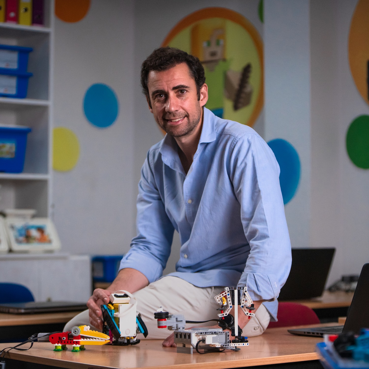 Borja Templado, Robots in Action’s founder, company financed by MicroBank.
