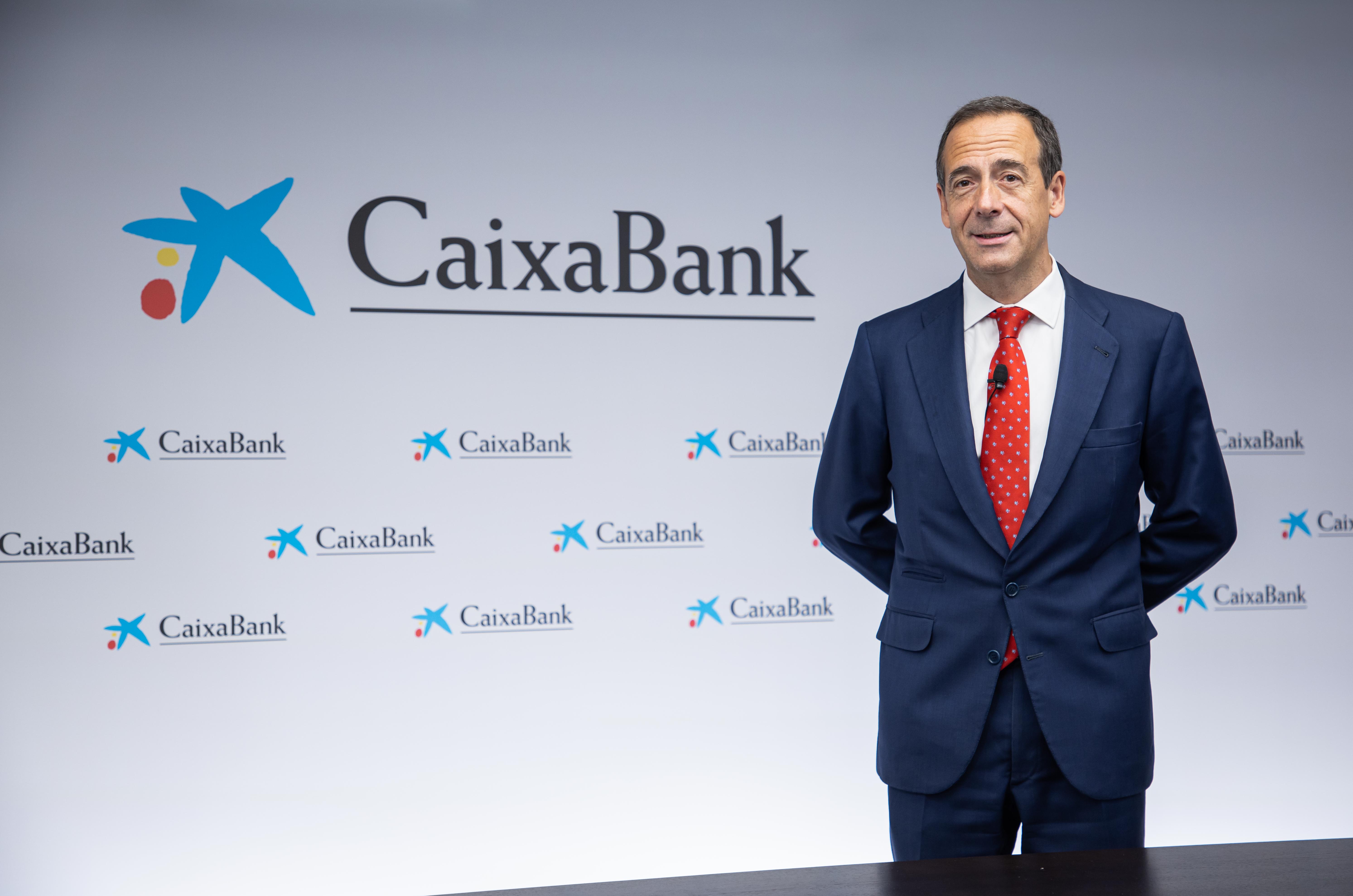 Gonzalo Gortázar, consejero delegado de CaixaBank, en la presentación de resultados.