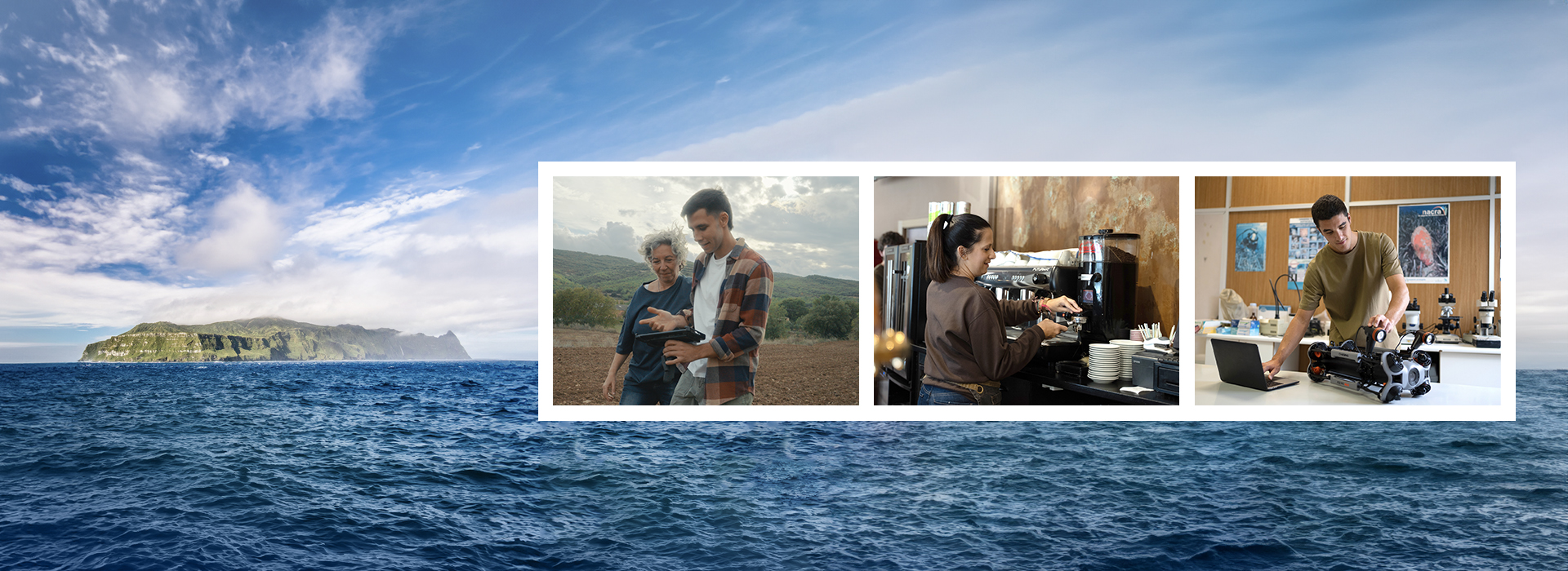 Imagen de la campaña corporativa de CaixaBank "La Isla".