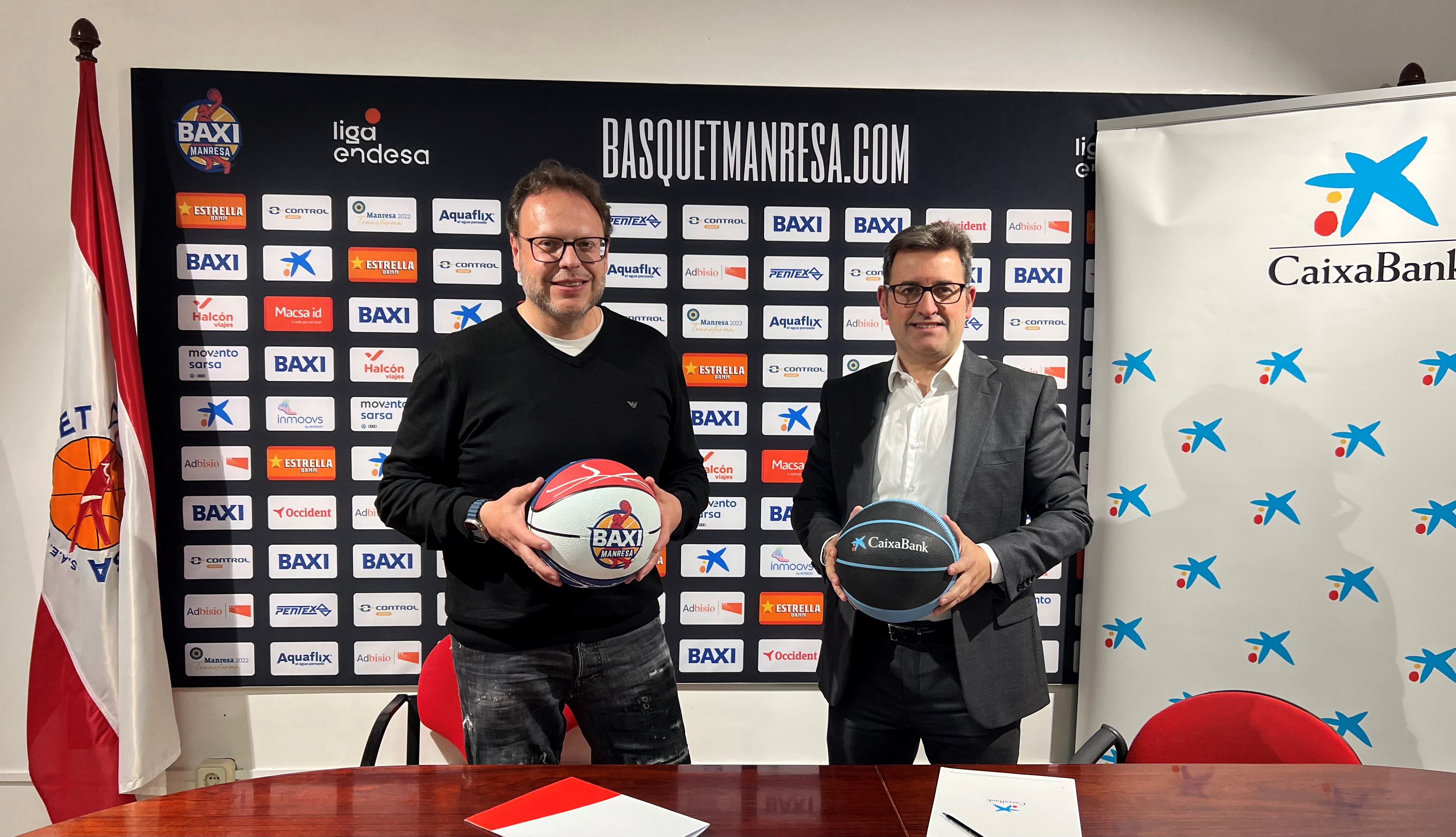 Acord de patrocini Basquet Manresa i CaixaBank