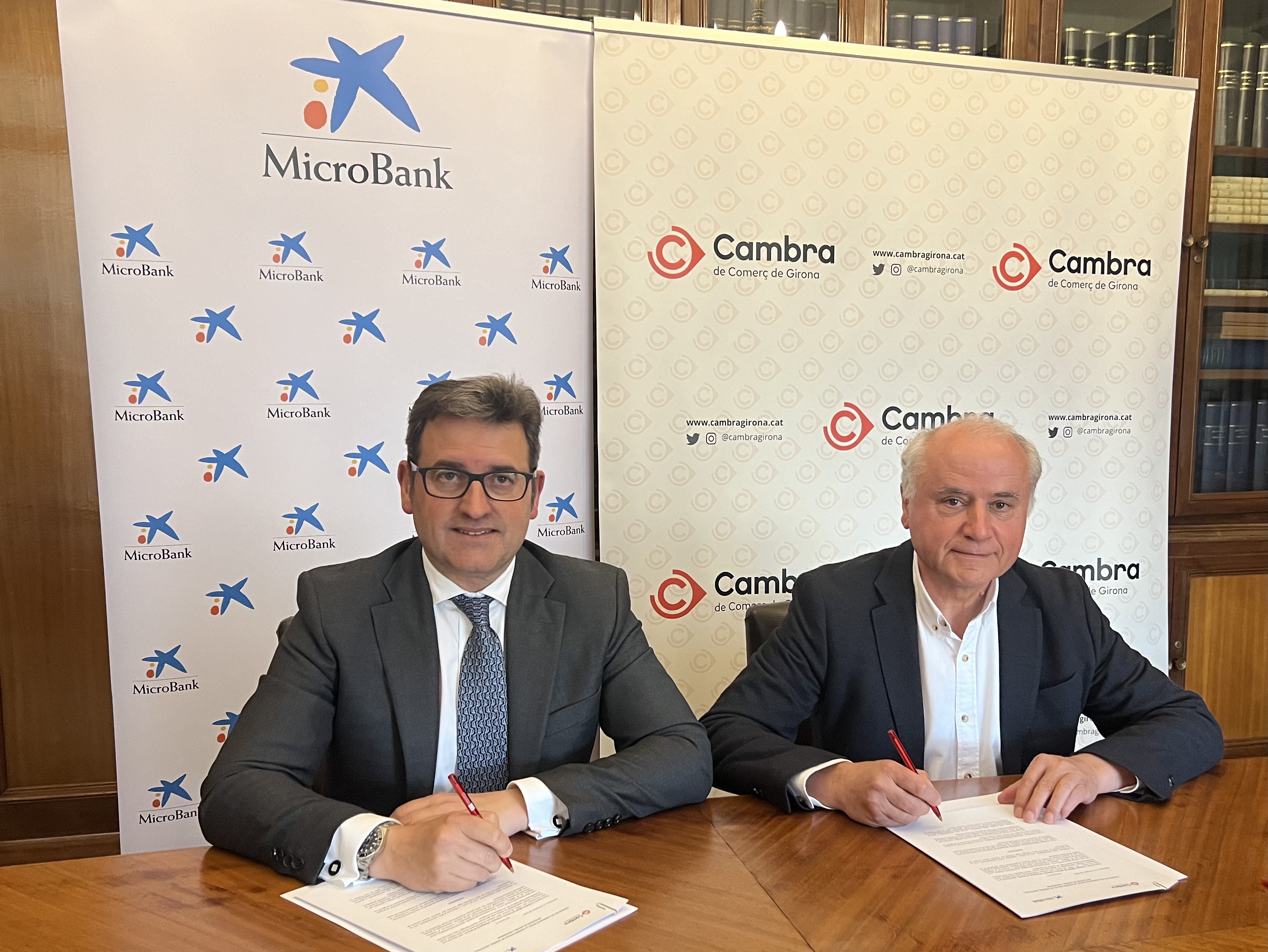 Acuerdo MicroBank y Cambra de Comerç de Girona