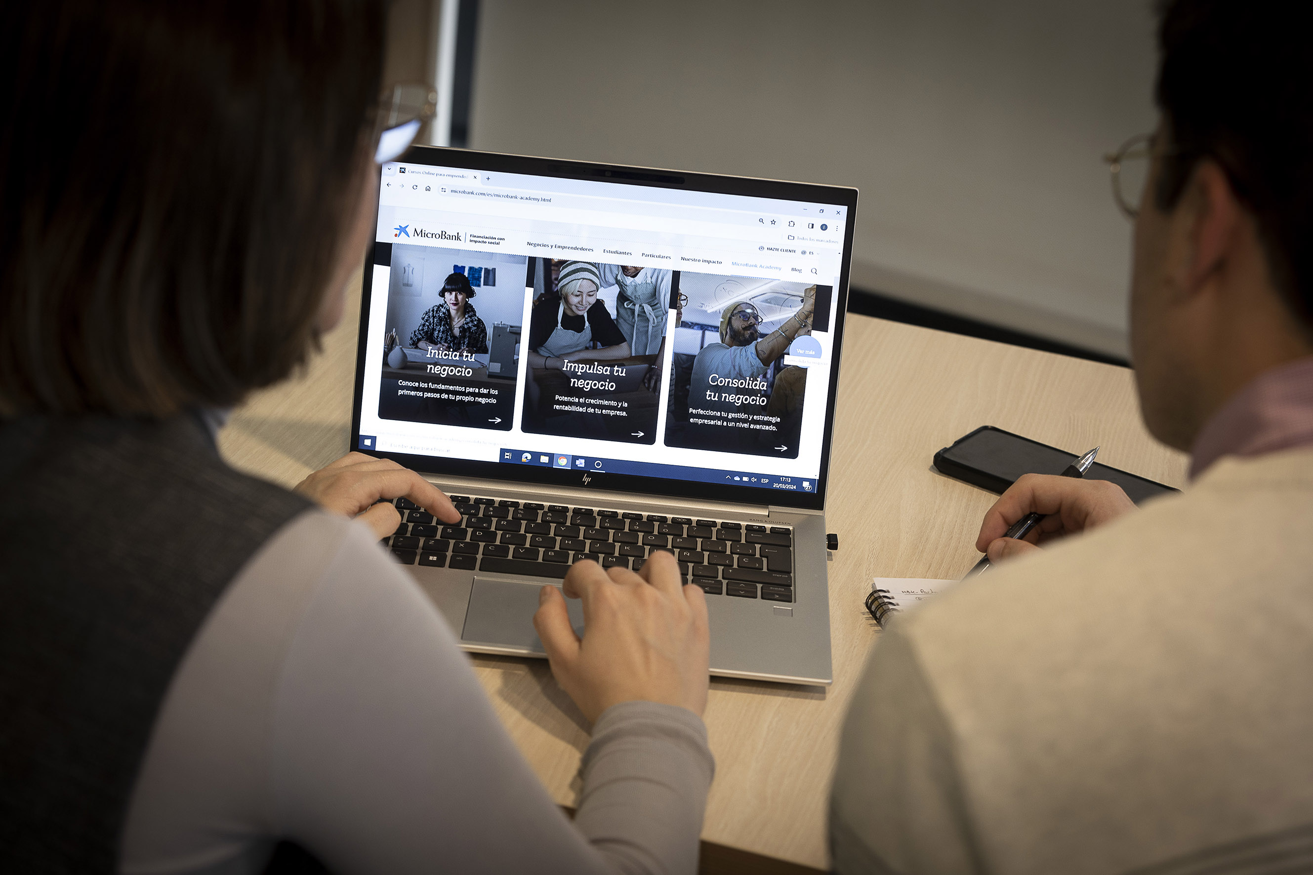 The new training platform for entrepreneurs MicroBank Academy.