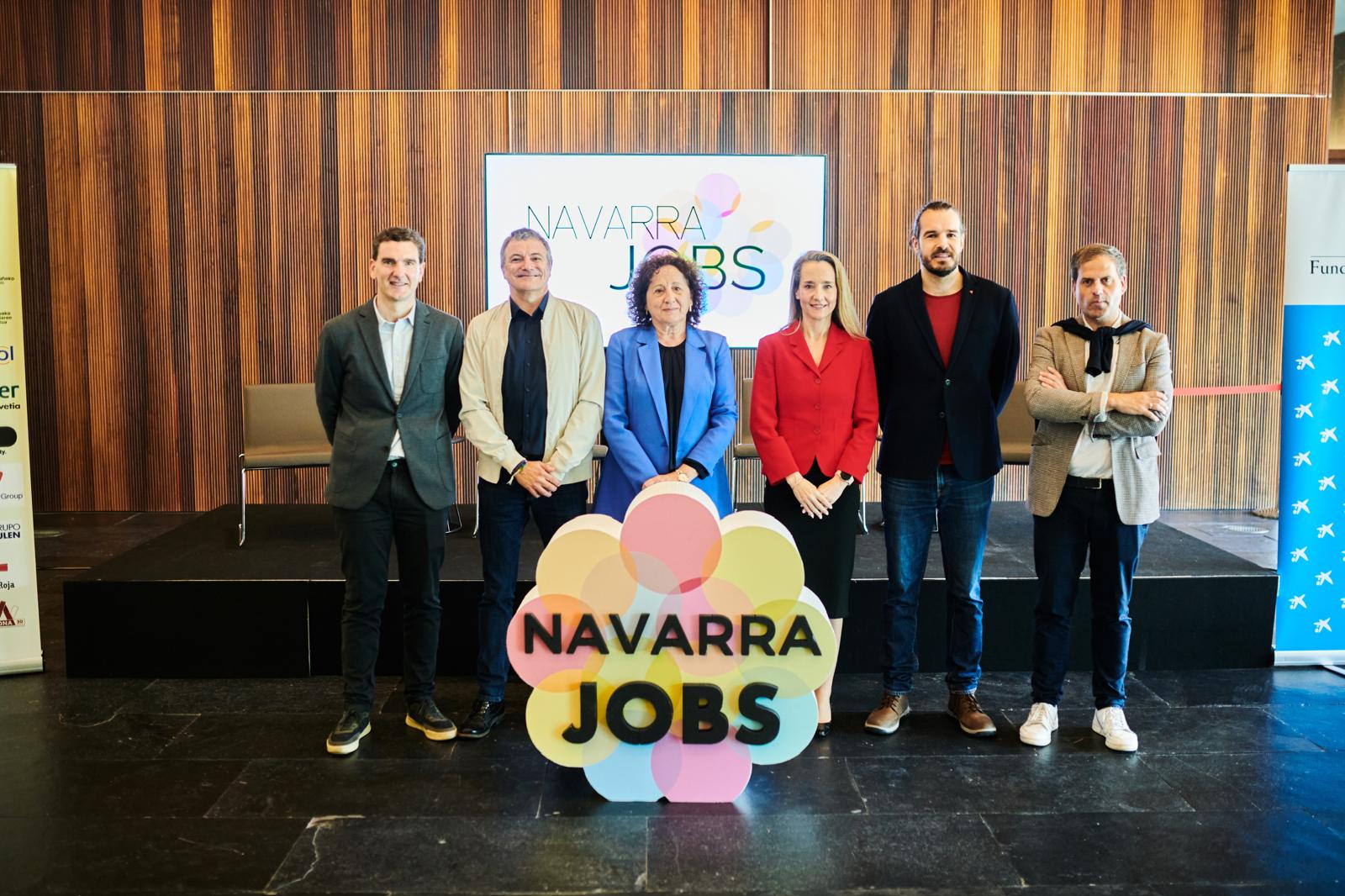 Un momento de la apertura institucional de Navarra Jobs