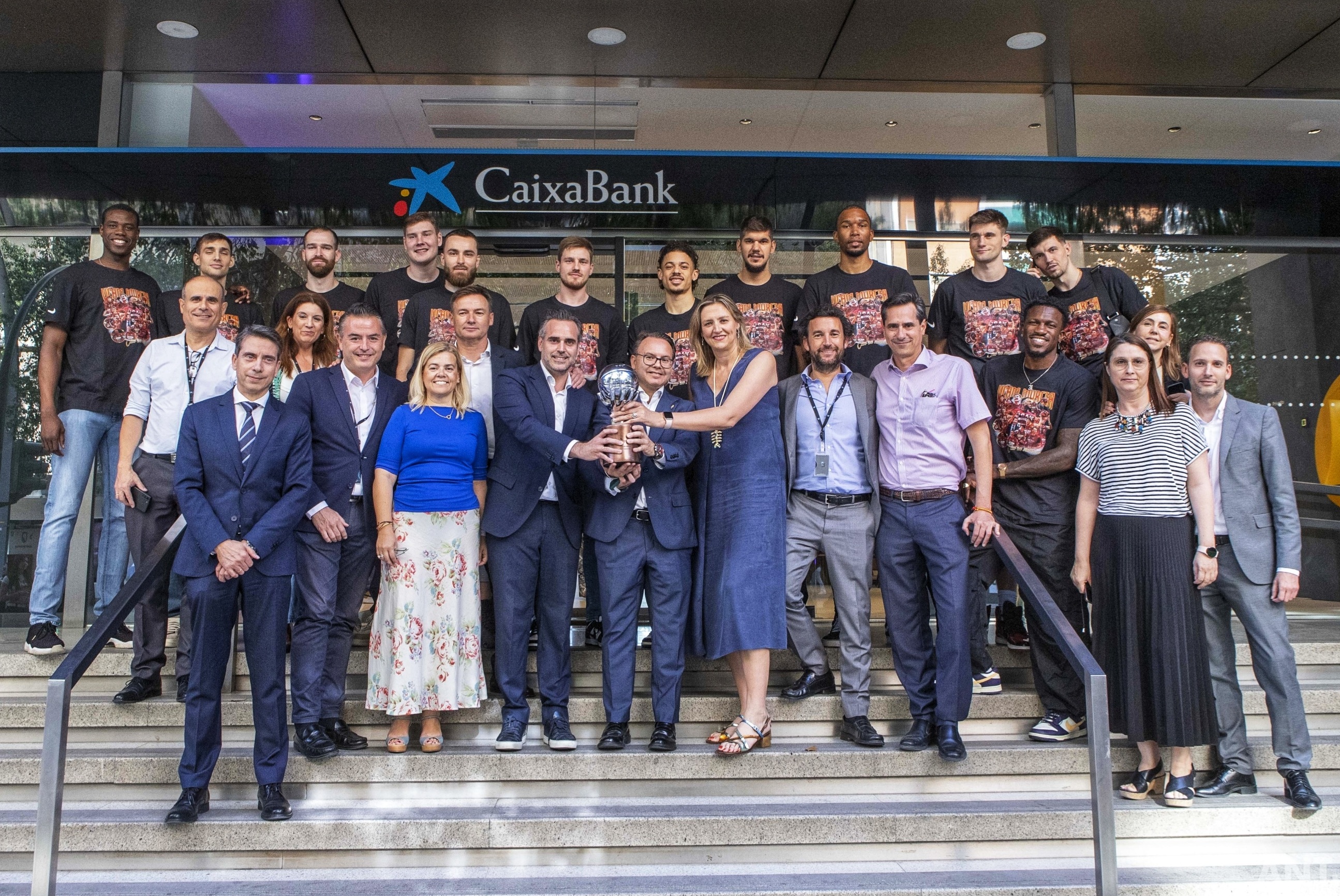 RECEPCIÓN DEL UCAM MURCIA EN CAIXABANK