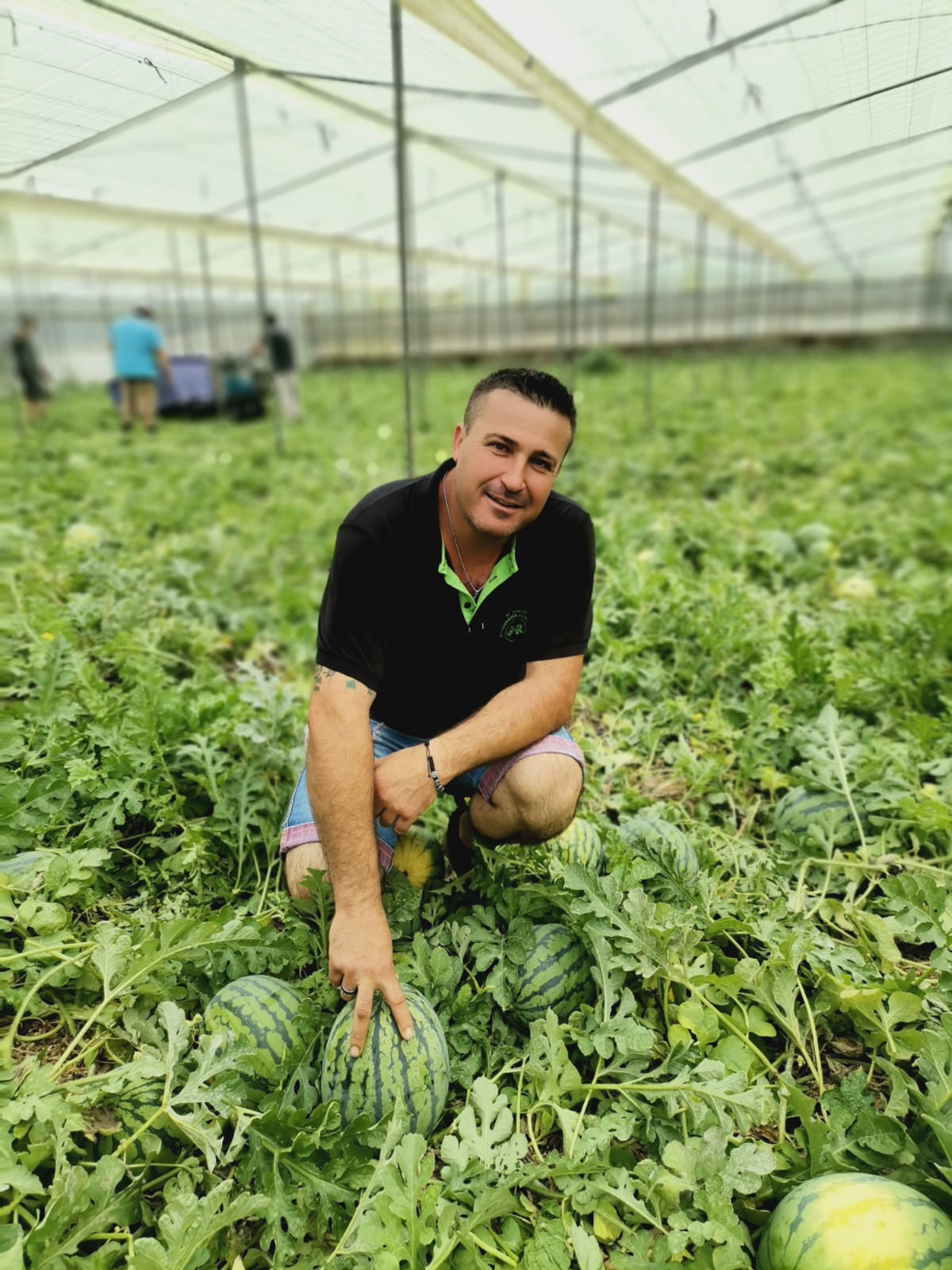 L’agricultor Javier Rodríguez.
