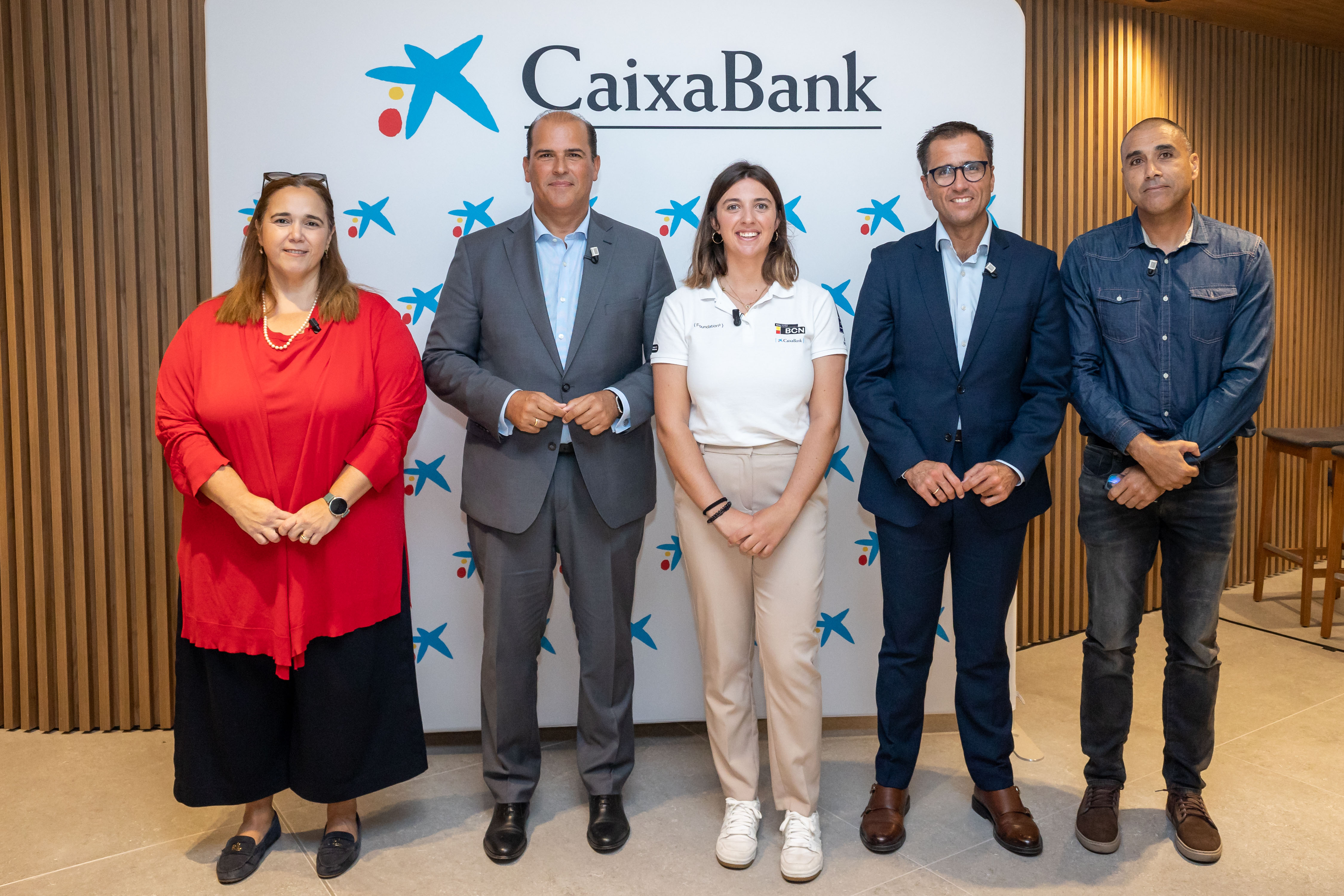 Recepción a María Cantero organizada por la Dirección Territorial de CaixaBank en Canarias tras el éxito del Sail Team BCN en la primera Copa América femenina.