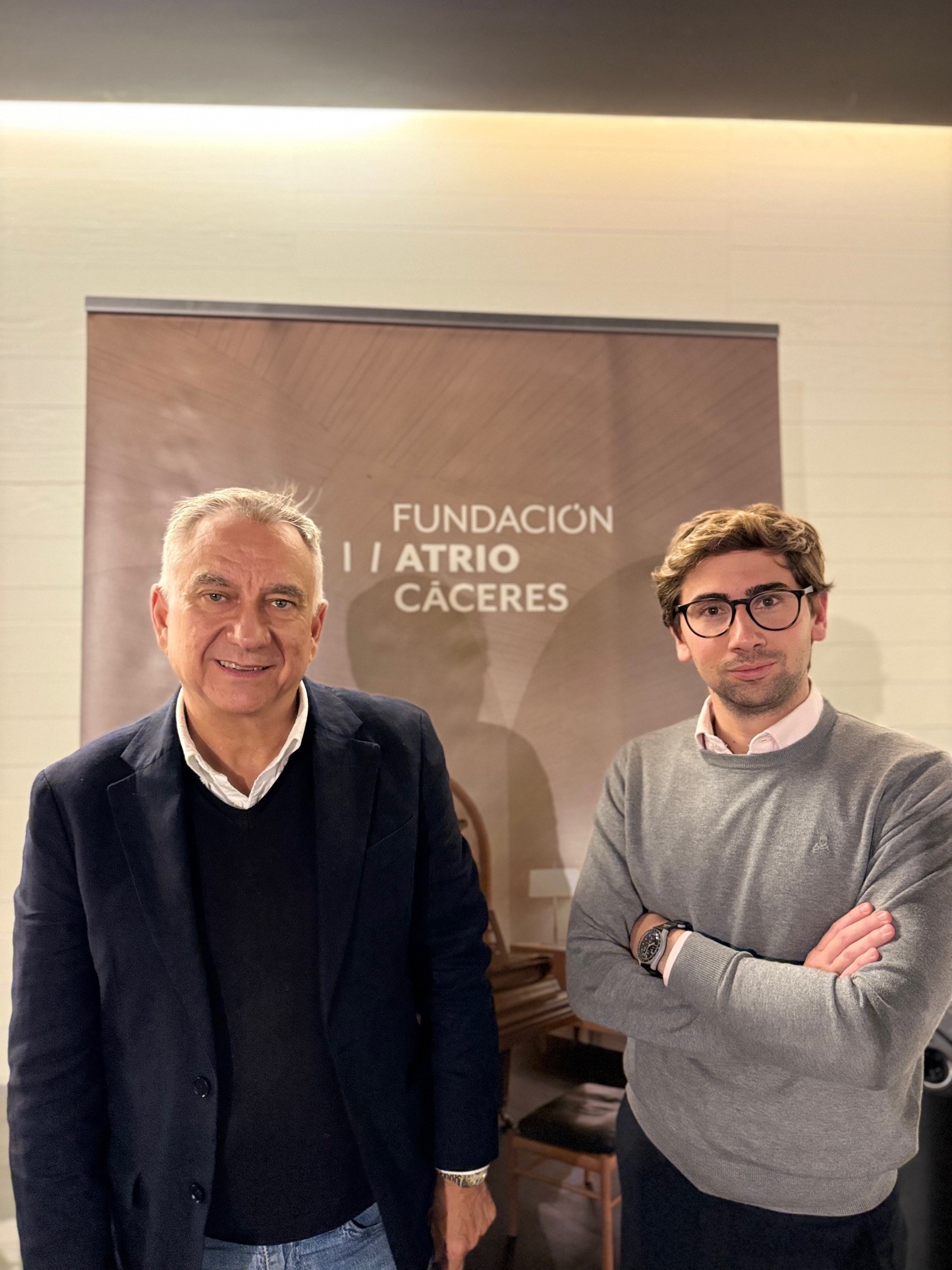 Jose Antonio Polo Criado y Miguel Galán Corbacho, de Fundación Atrio Cáceres