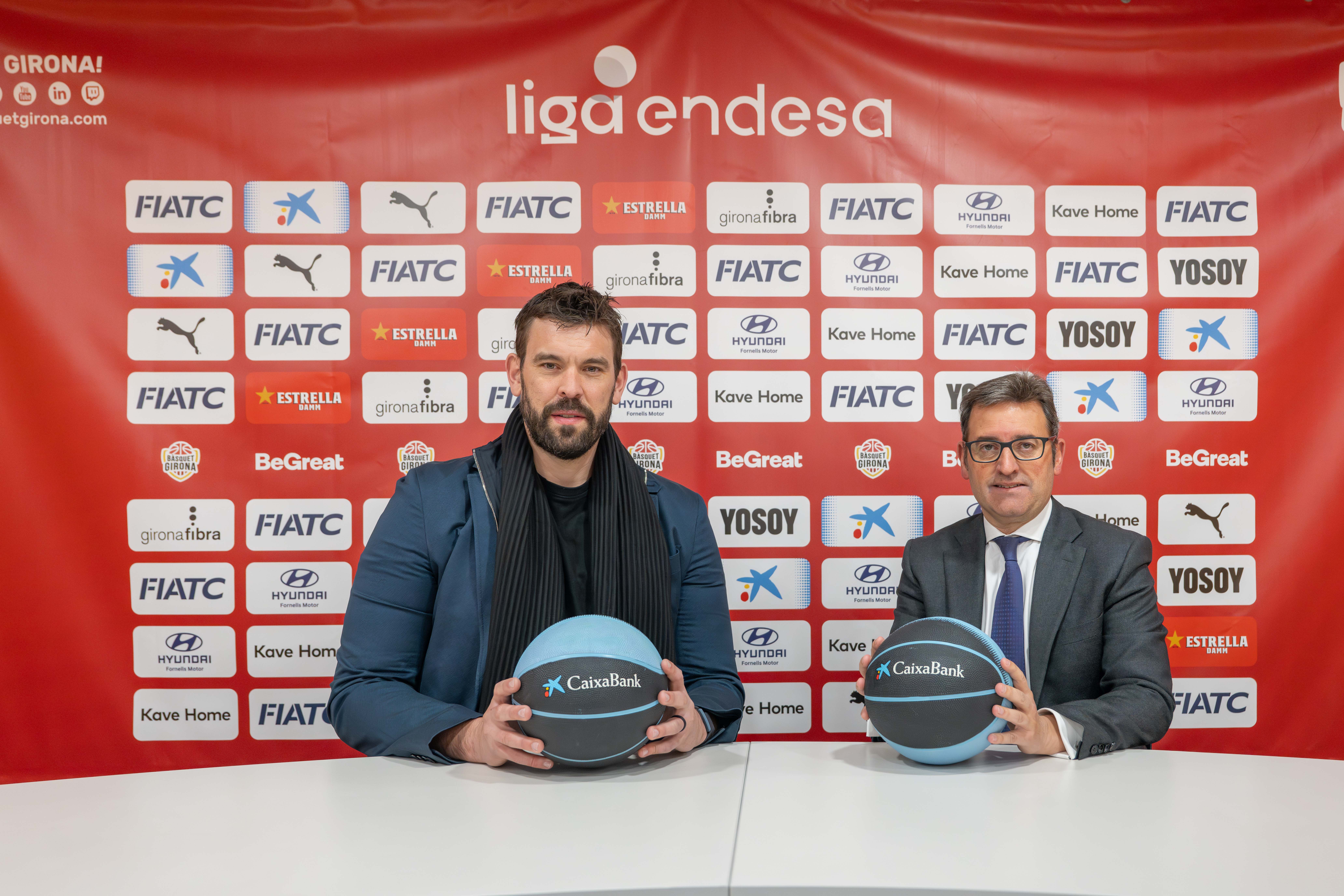 Acord patrocini CaixaBank i Basquet Girona
